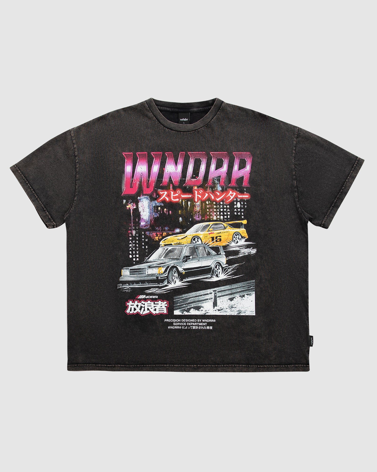 SPEEDHUNTER VINTAGE FIT TEE - WASHED BLACK