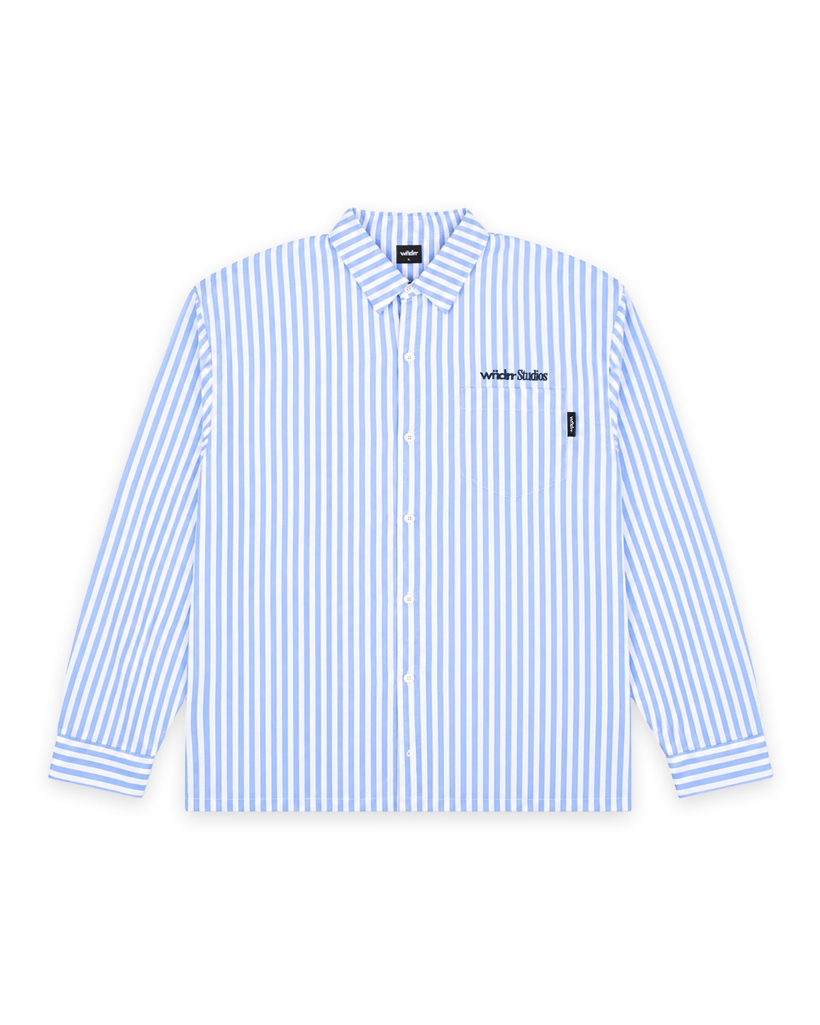 STUDIOS L/S SHIRT - WHITE/BLUE