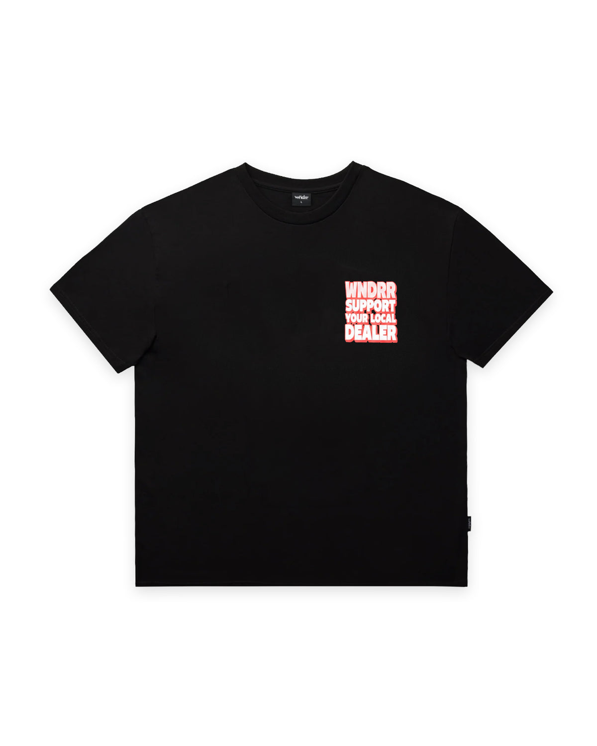 LOCAL BOX FIT TEE - BLACK/RED