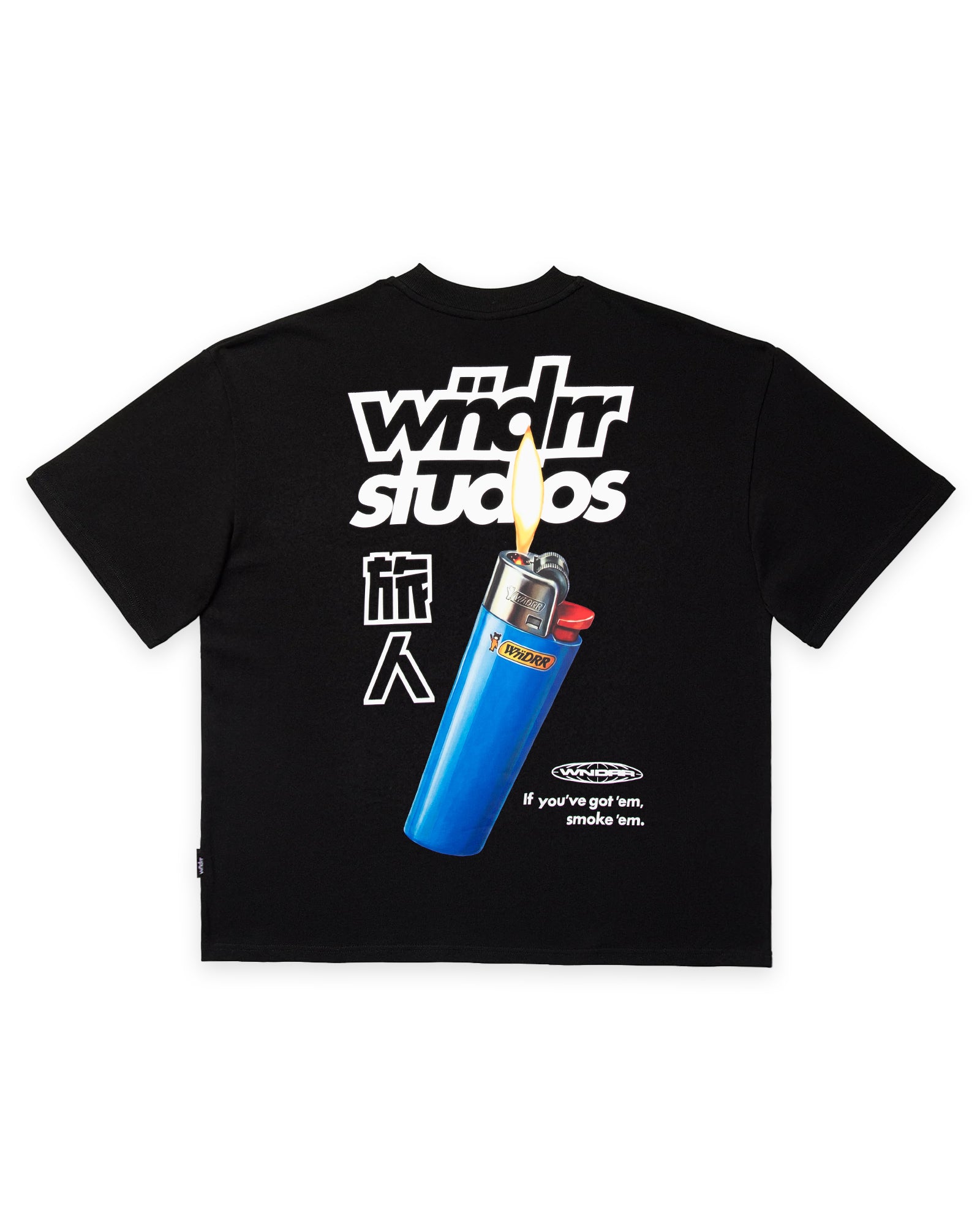 LIGHTER HEAVY WEIGHT TEE - BLACK