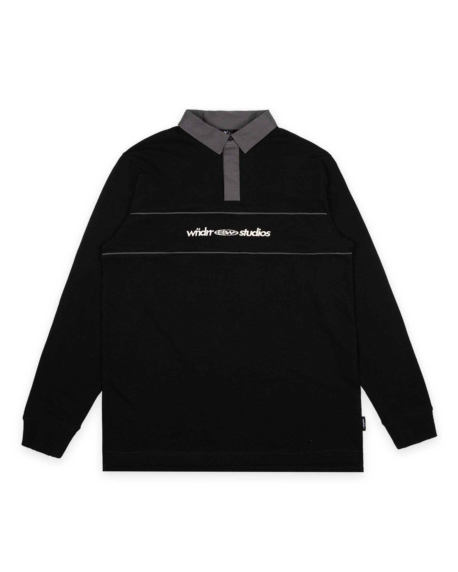 GLOBE RUGBY POLO - BLACK