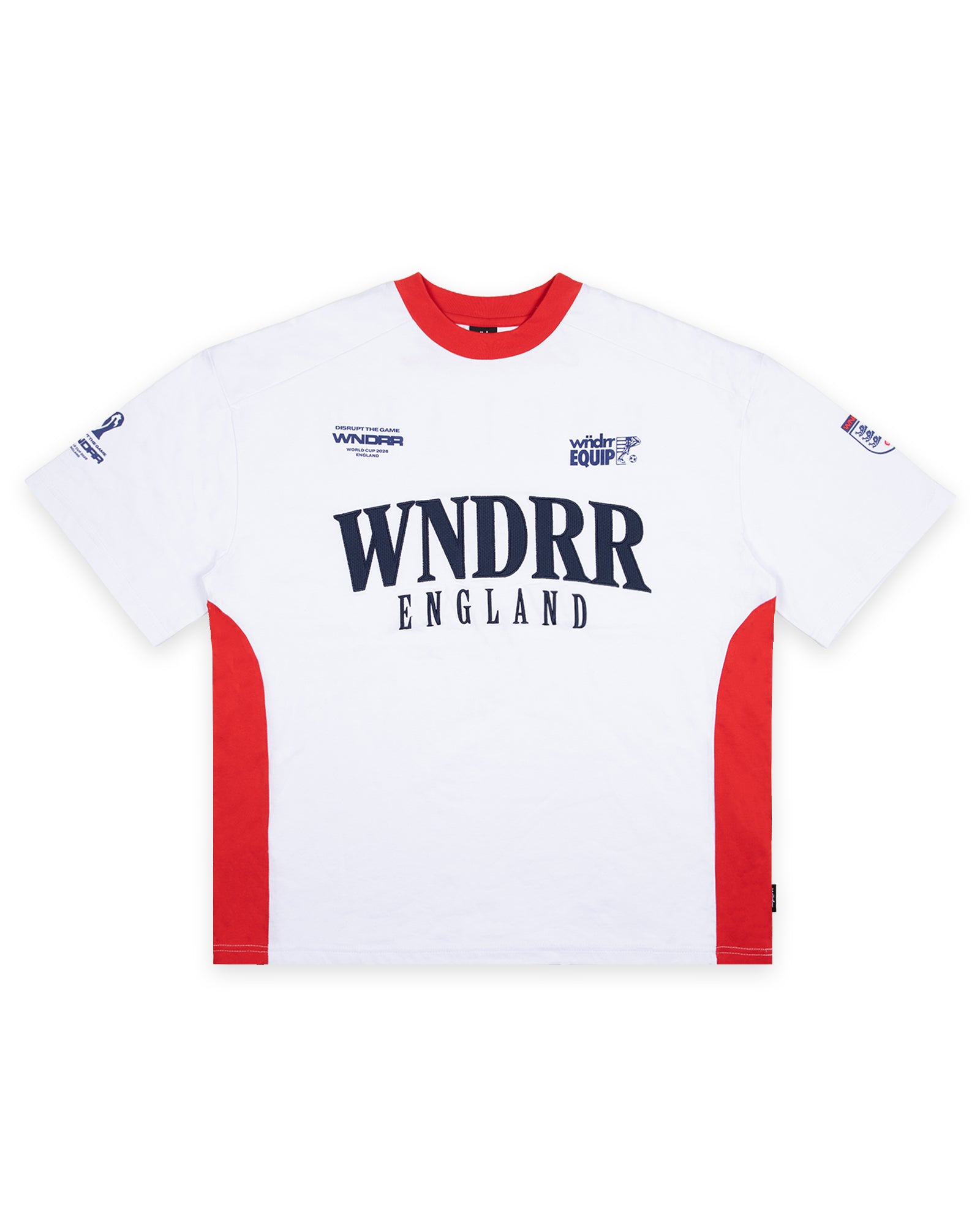 ENGLAND WORLD CUP TEE - WHITE/RED