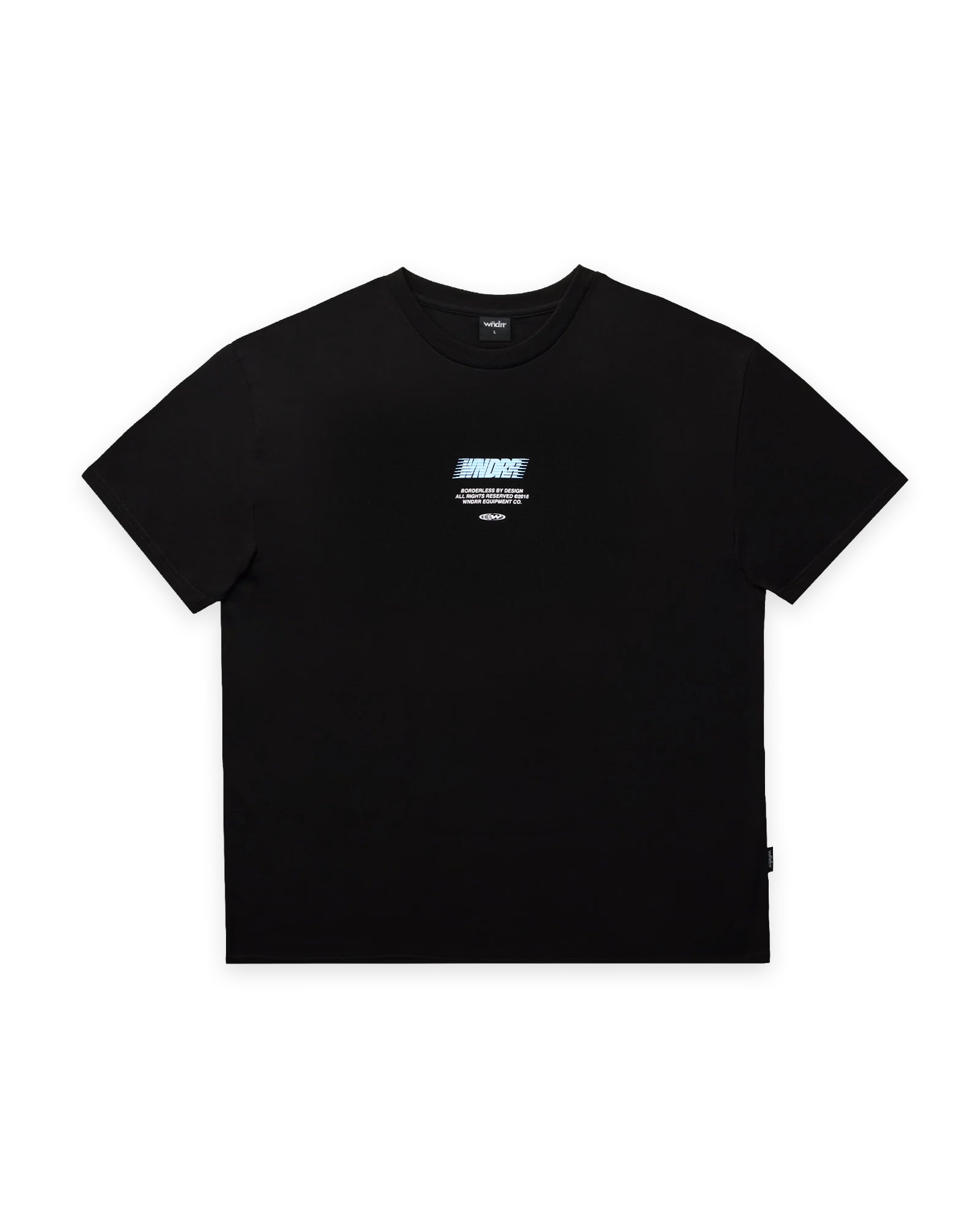 BORDERLESS BOX FIT TEE - BLACK