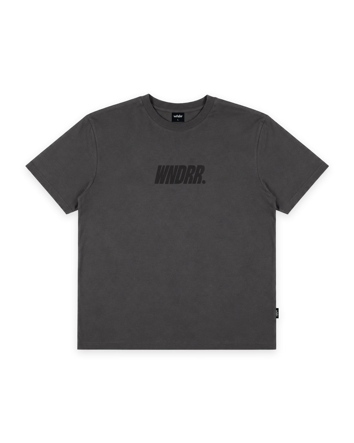 DRIFT BOX FIT TEE - CHARCOAL