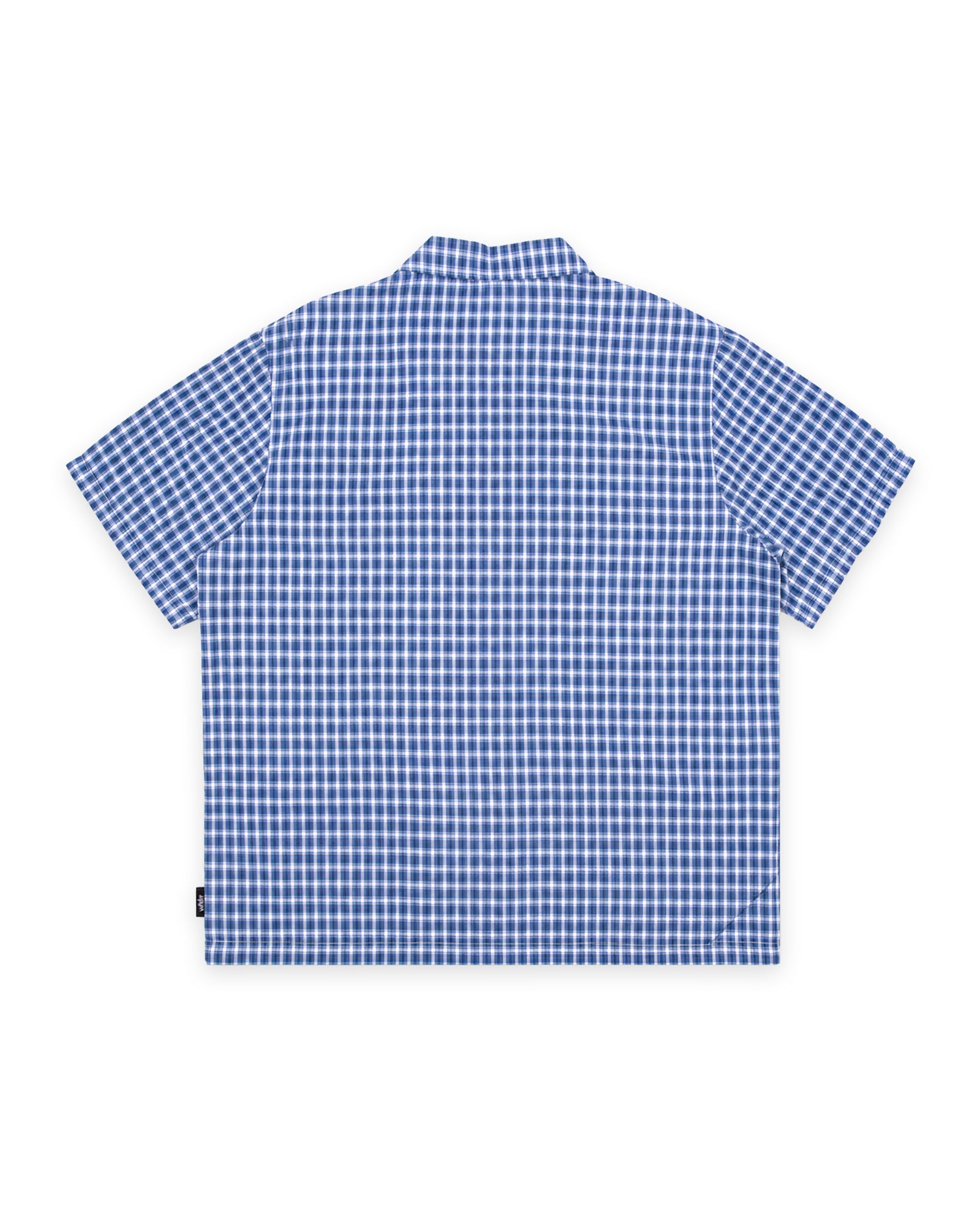 RETURN CHECK S/S SHIRT - BLUE/WHITE