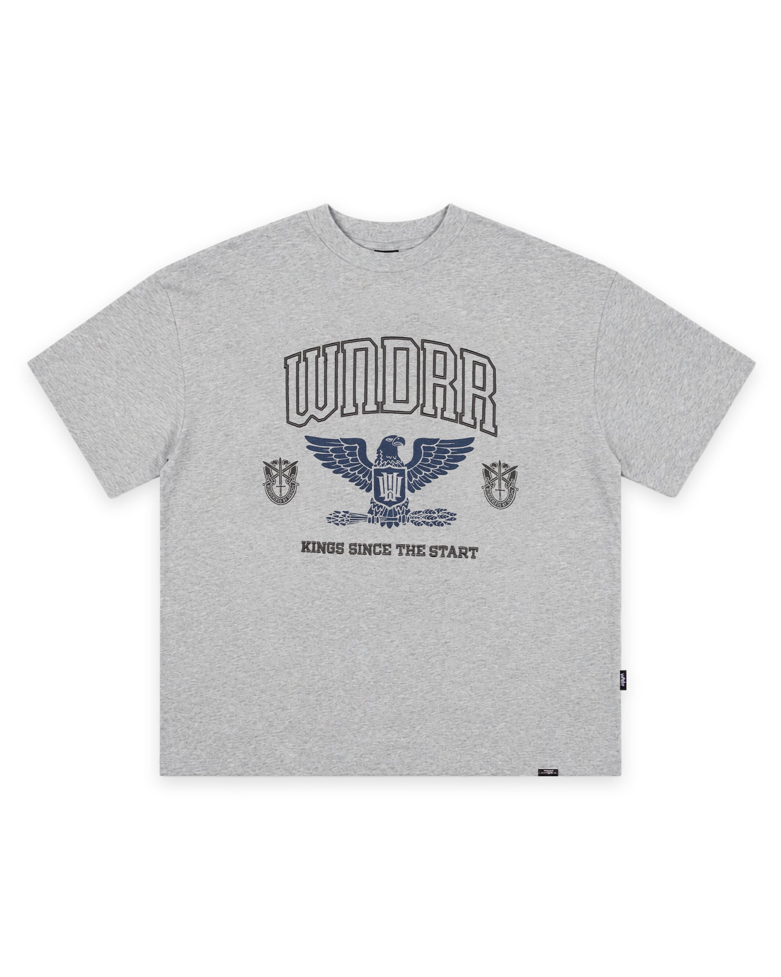 RIOT HEAVY WEIGHT TEE - GREY MARLE