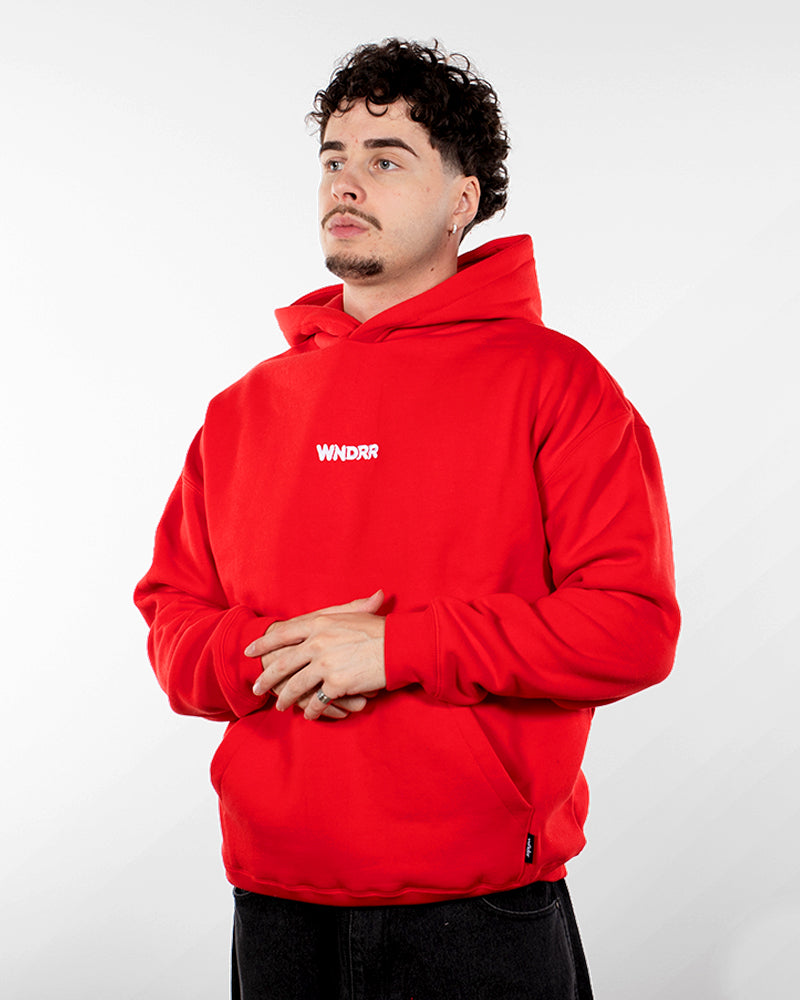 NIMBUS HOOD SWEAT - RED
