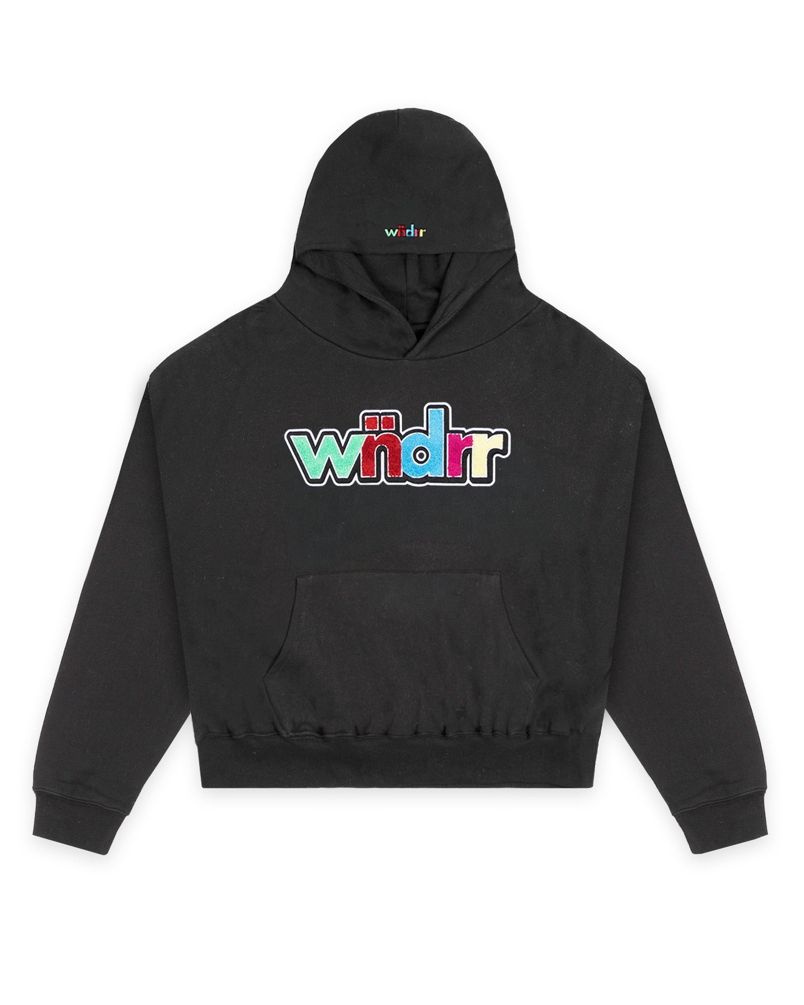 TINT BOX FIT HOOD SWEAT - FADED BLACK