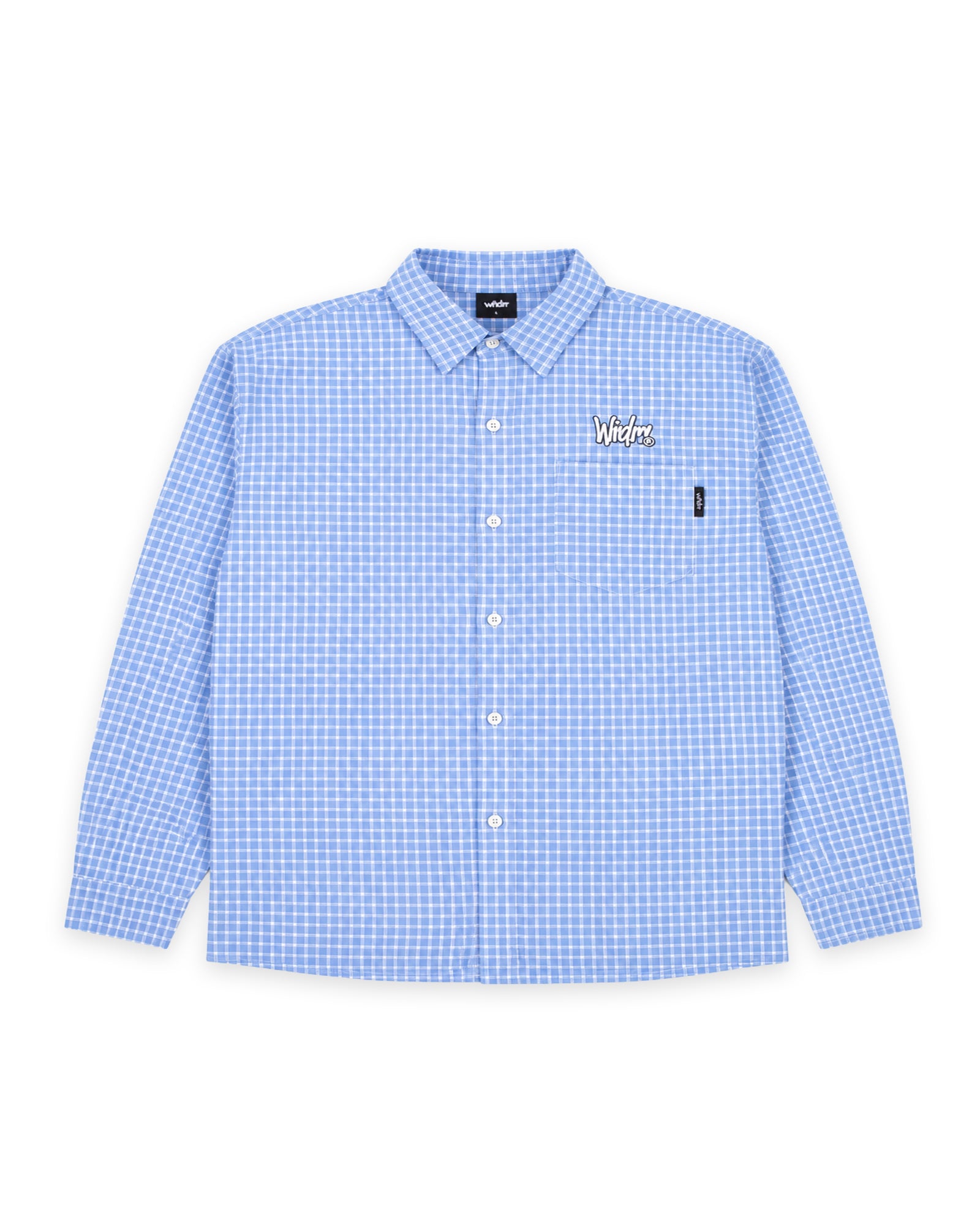 STARTER CHECK L/S SHIRT - BLUE/WHITE