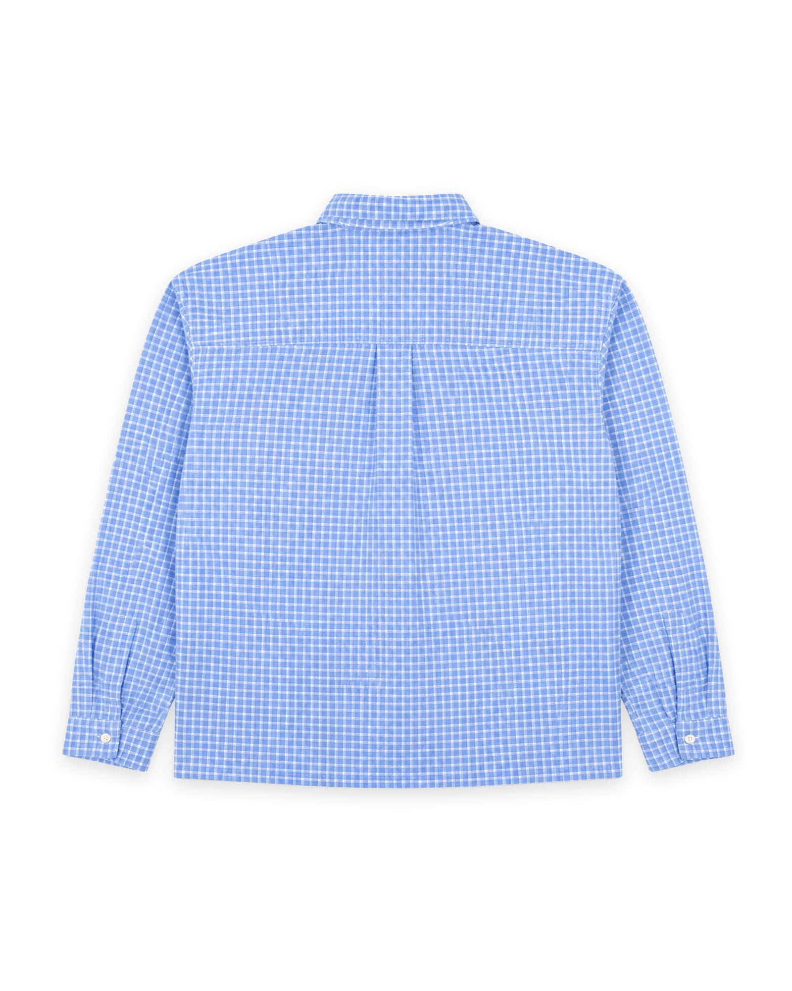 STARTER CHECK L/S SHIRT - BLUE/WHITE