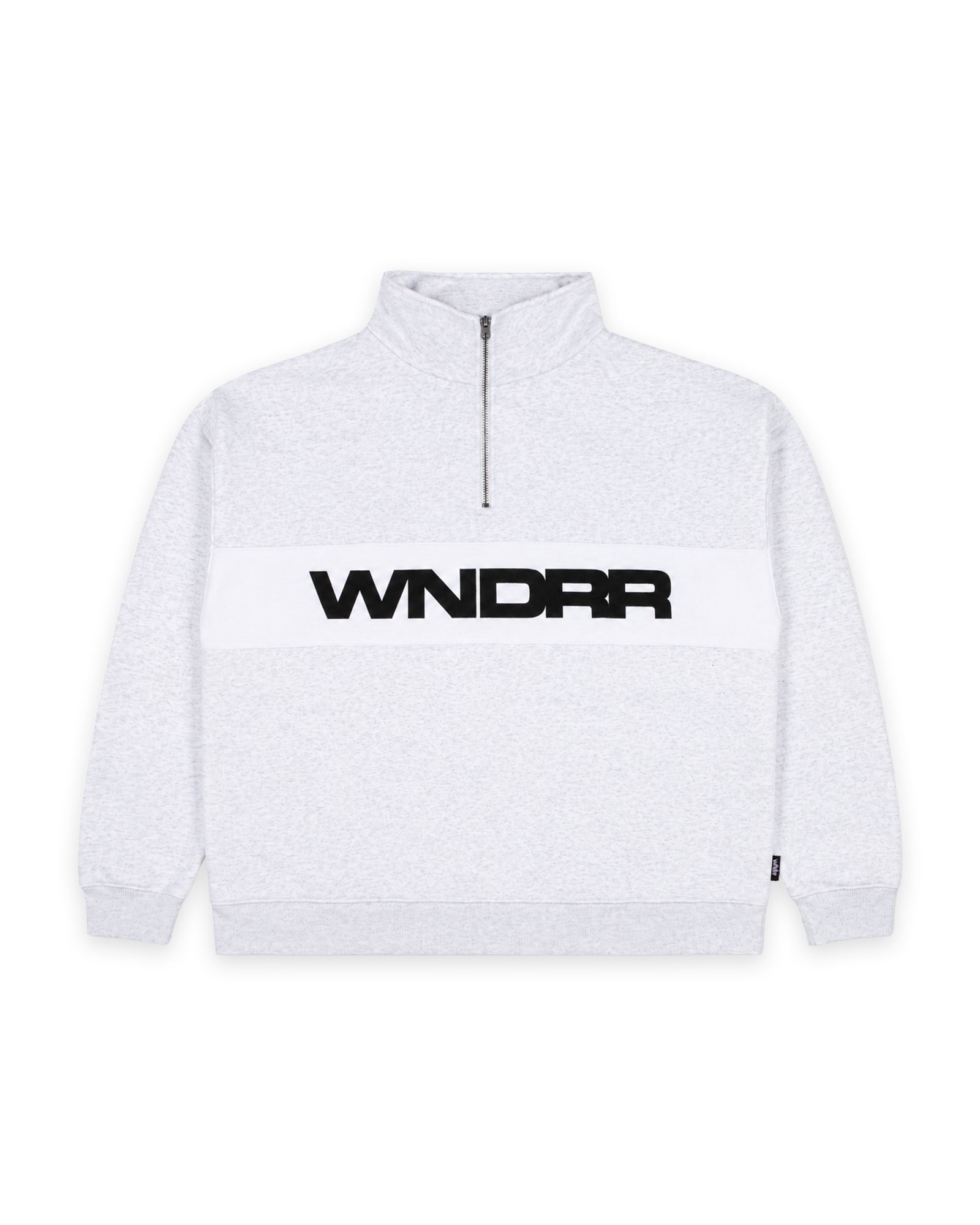 MOTIF 1/4 ZIP SWEAT - WHITE MARLE