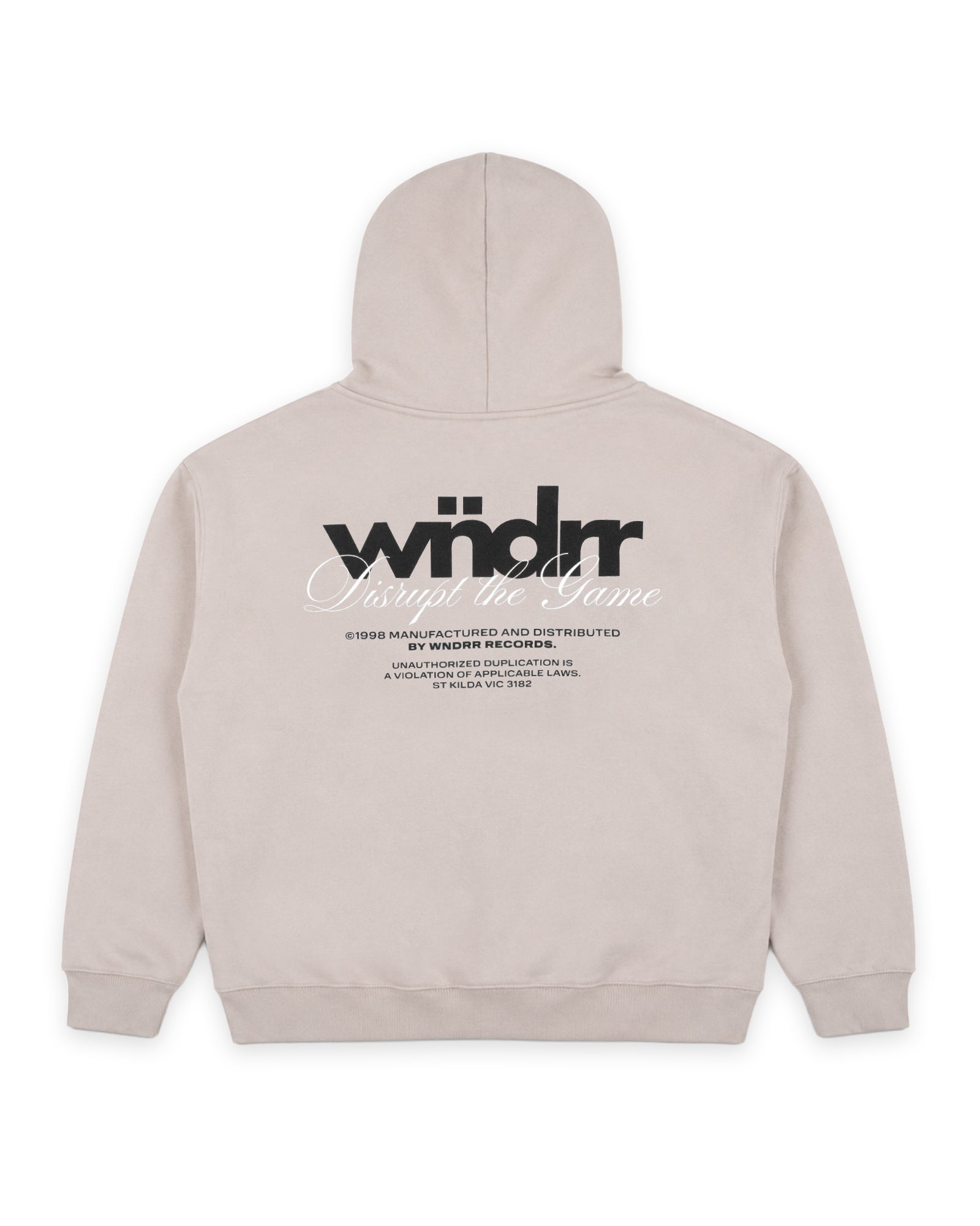 DISRUPT ZIP HOOD SWEAT - MOON GREY