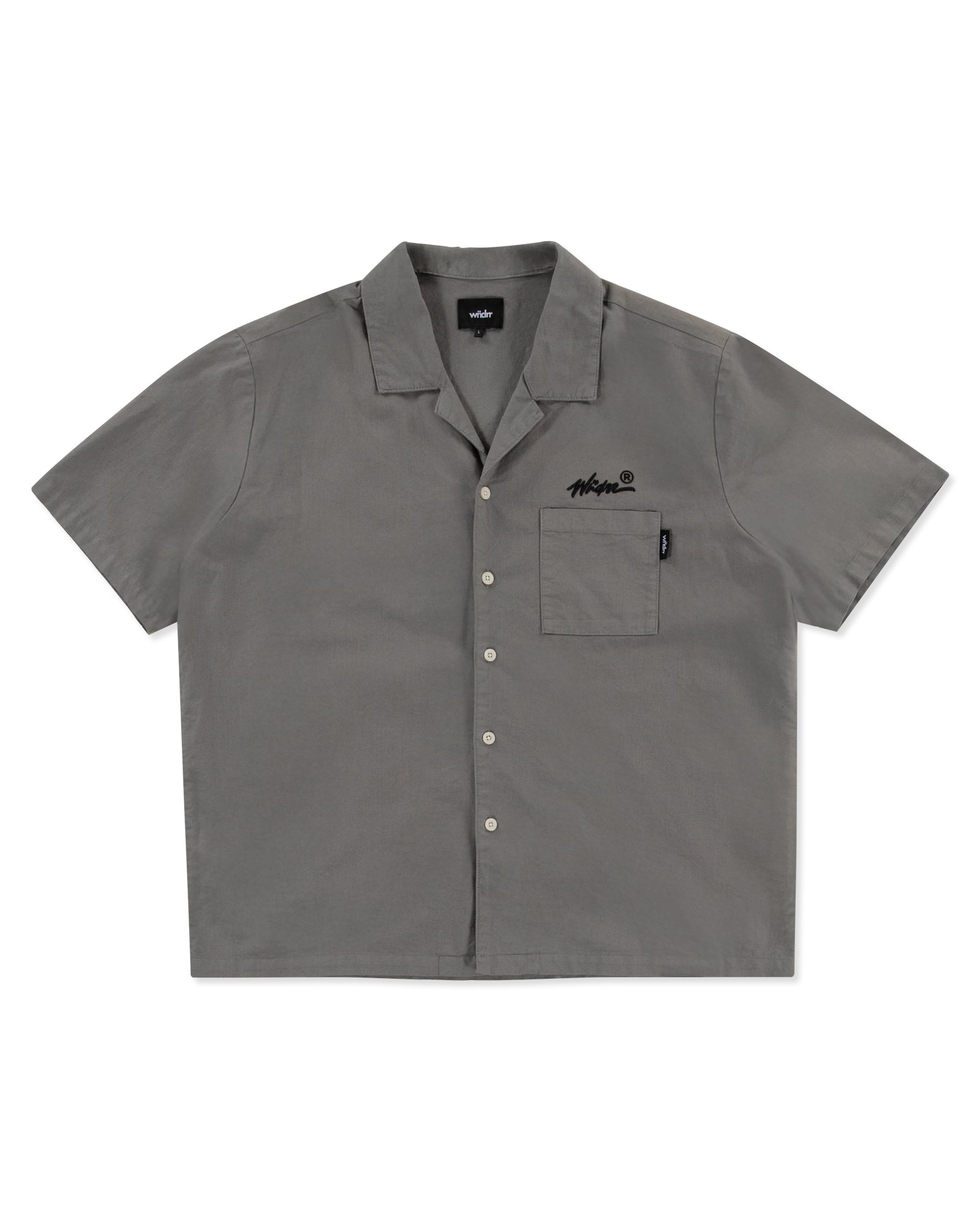 SCRIPT S/S SHIRT - MOON GREY
