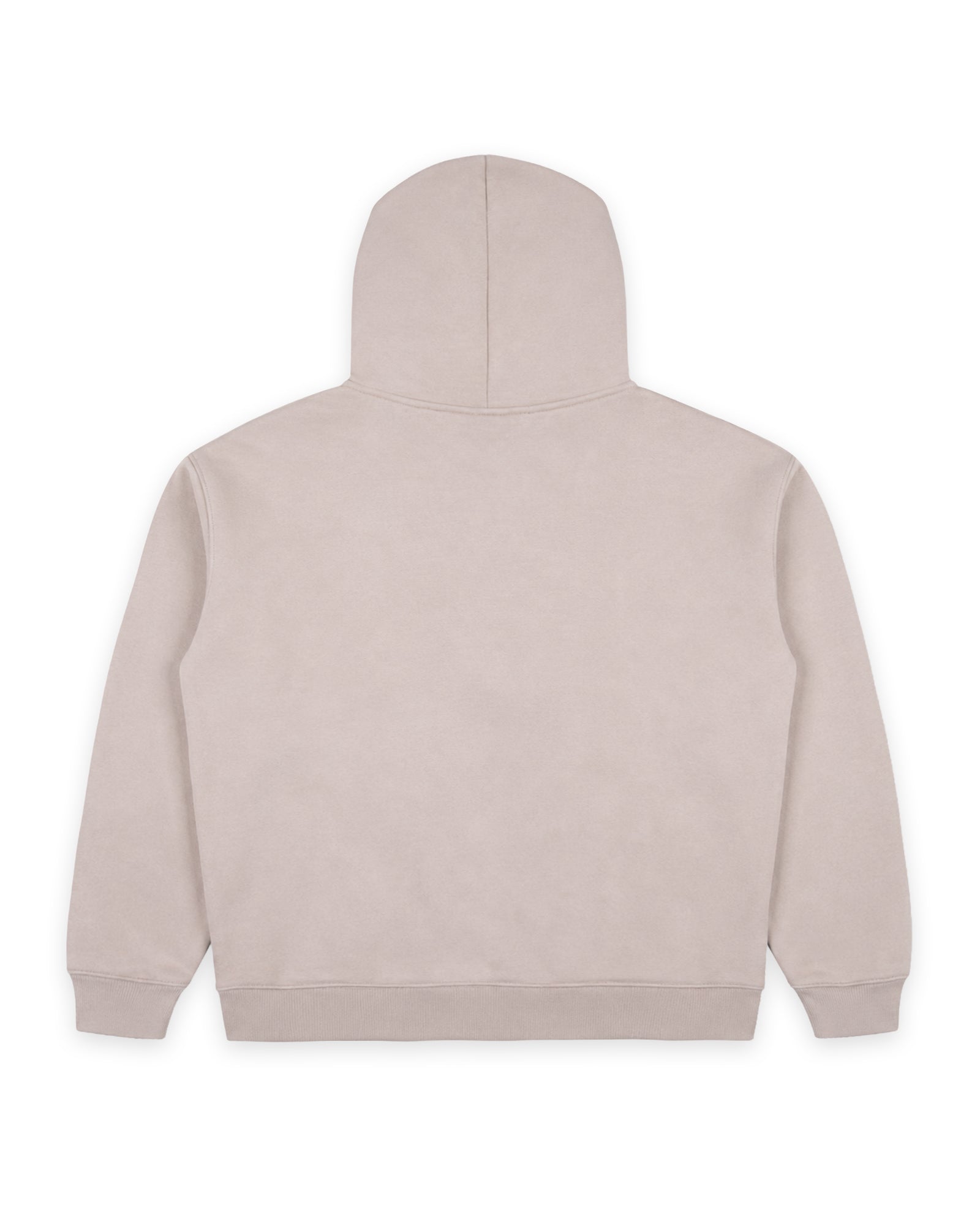 BRUSHBACK HOOD SWEAT - MOON GREY