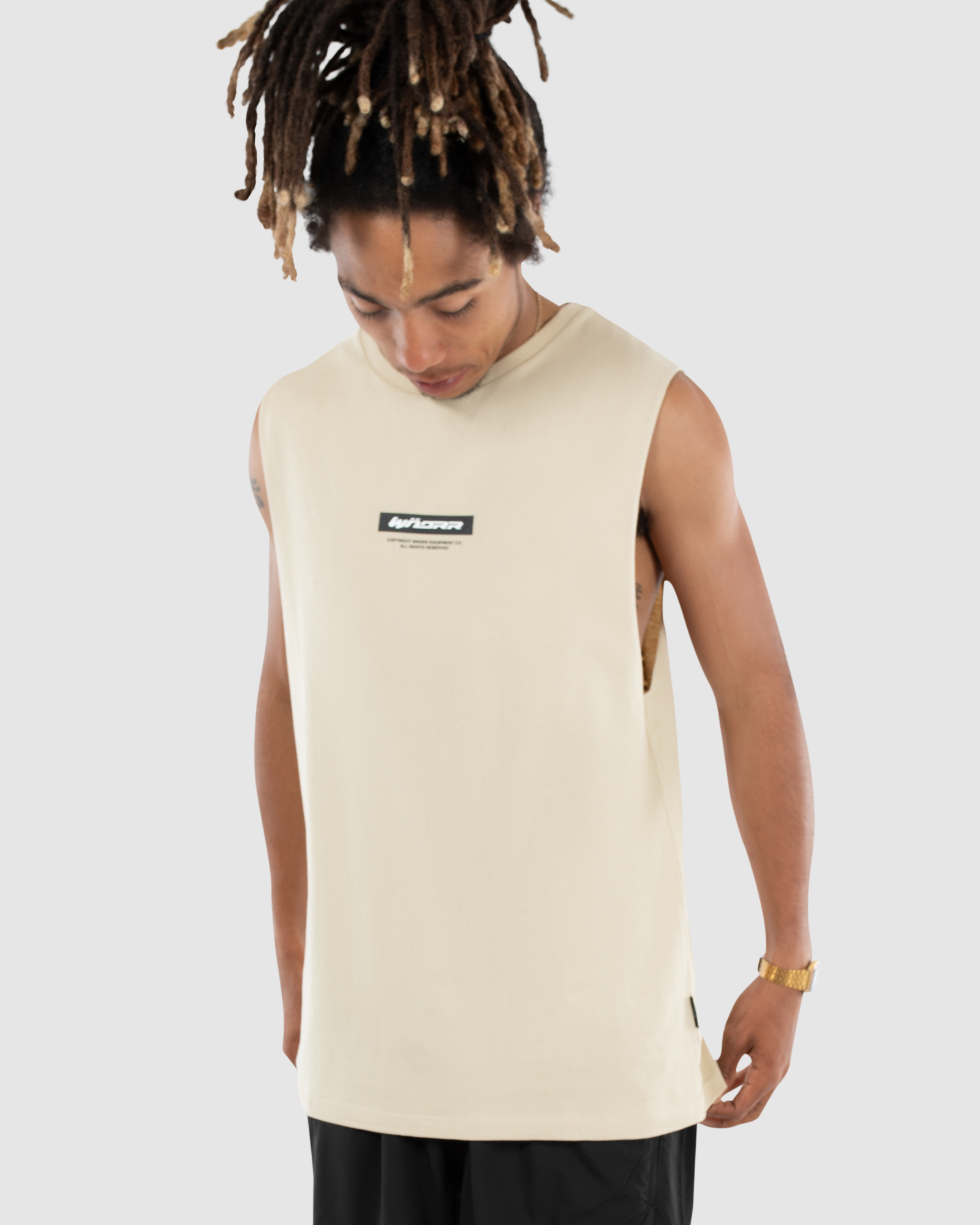 BACKOFF MUSCLE TOP - TAN