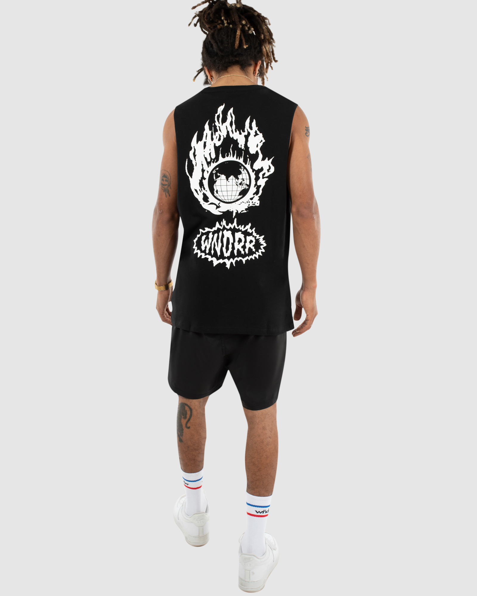 ABLAZE MUSCLE TOP - BLACK