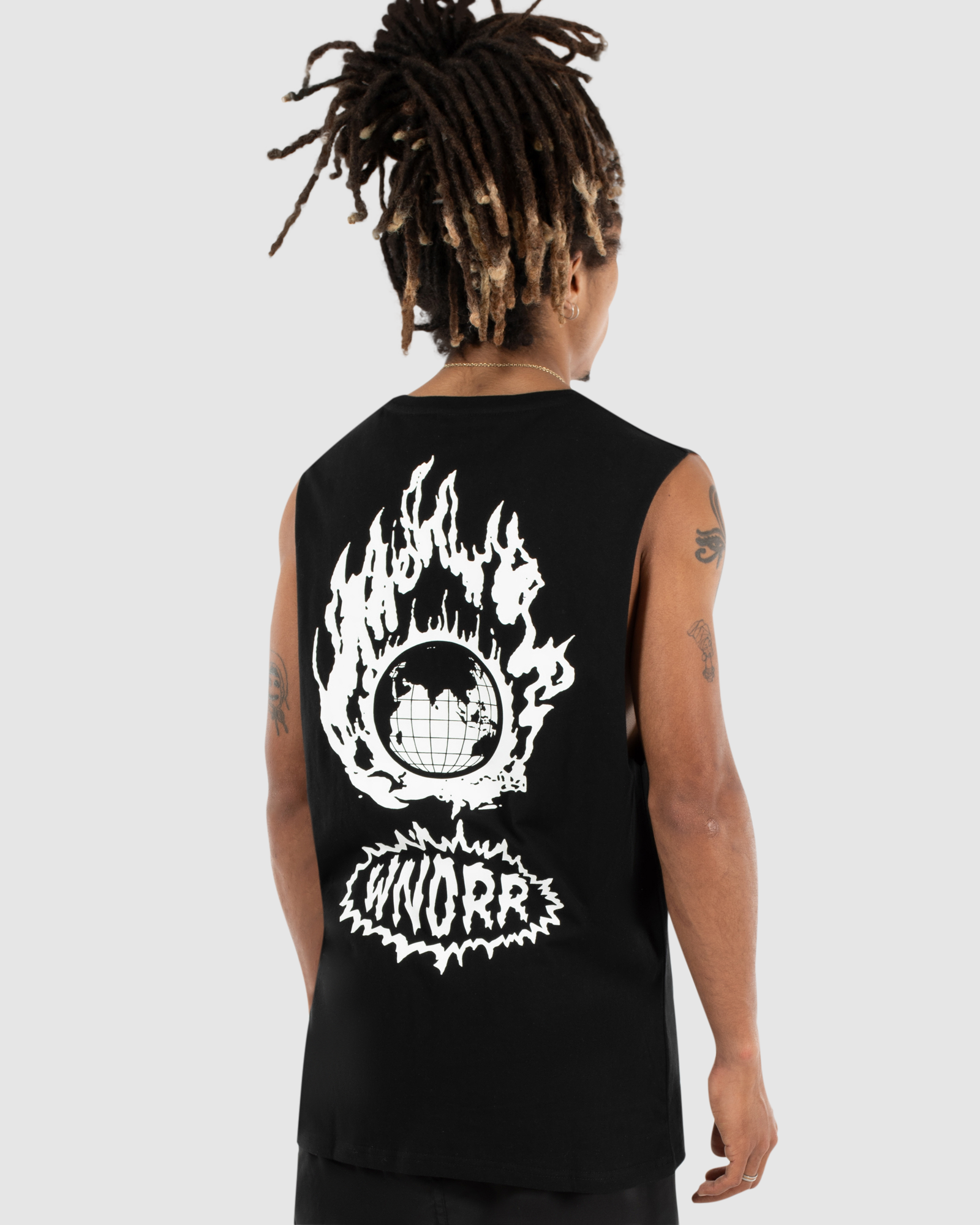 ABLAZE MUSCLE TOP - BLACK