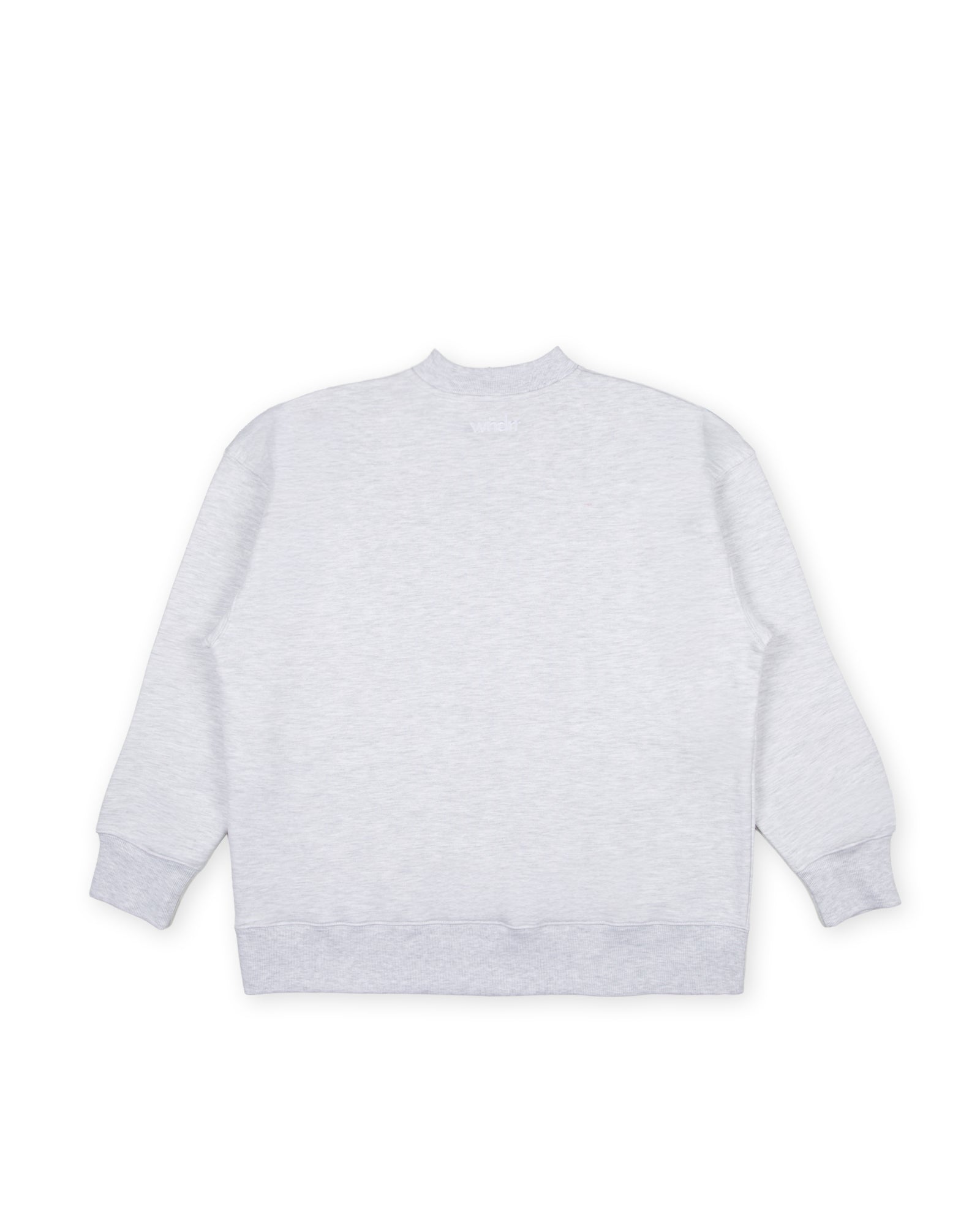 CREDIT CREW SWEAT - WHITE MARLE
