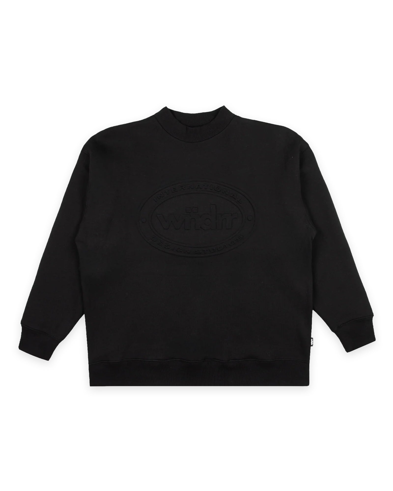CREDIT CREW SWEAT - BLACK