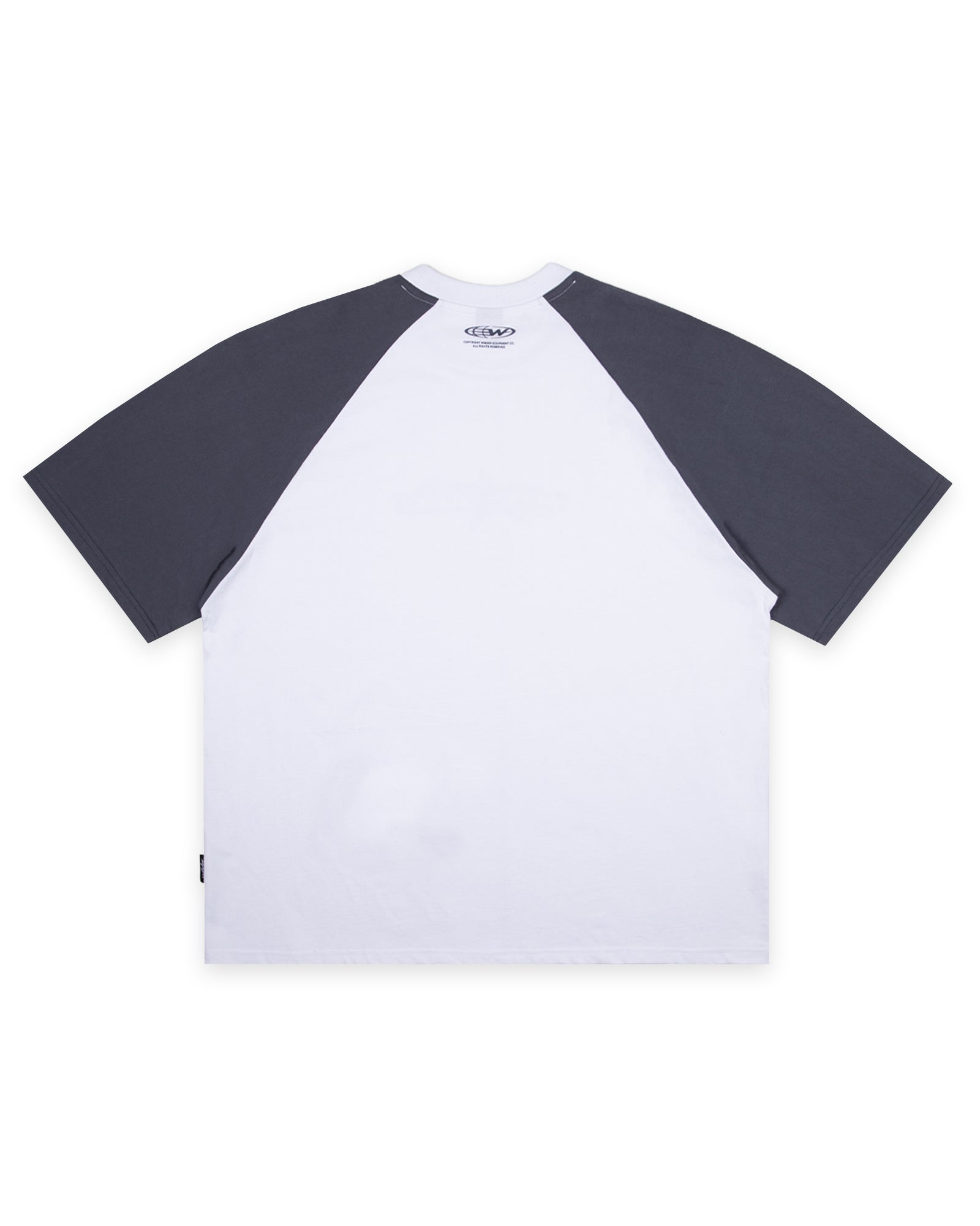 STXR RAGLAN BOX FIT TEE - WHITE/BLUE
