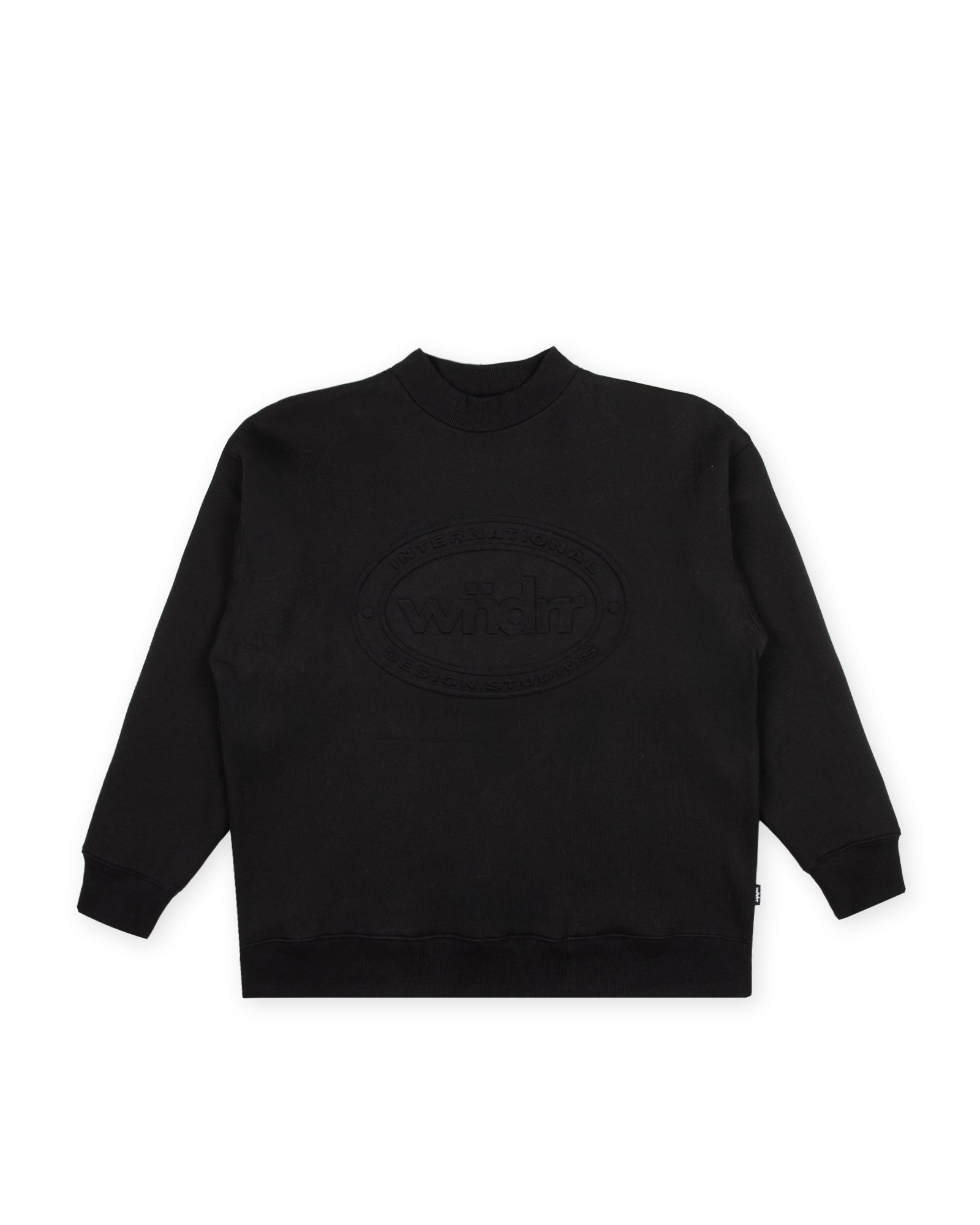CREDIT CREW SWEAT - BLACK