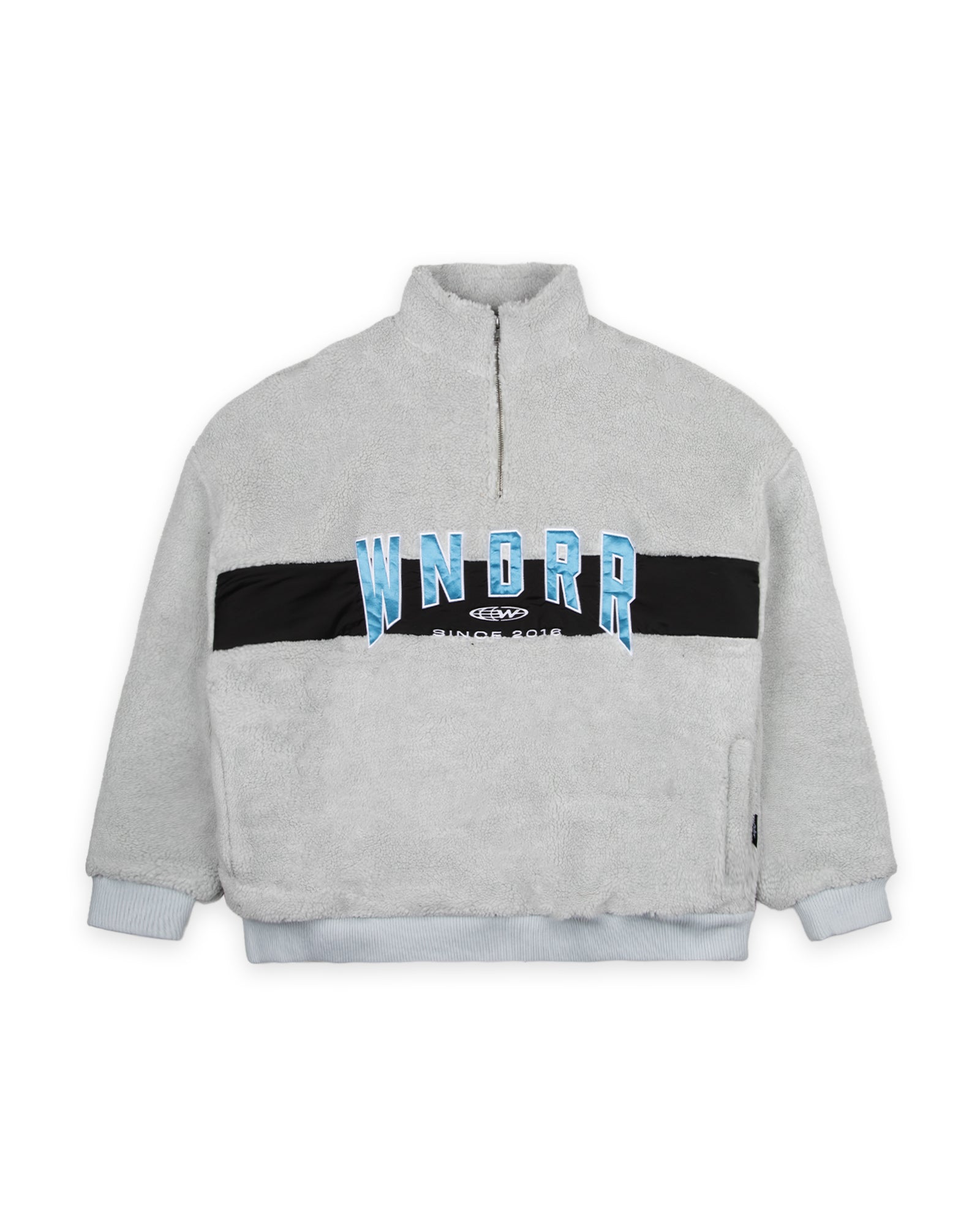 HASHI 1/4 ZIP SHERPA FLEECE - OYSTER