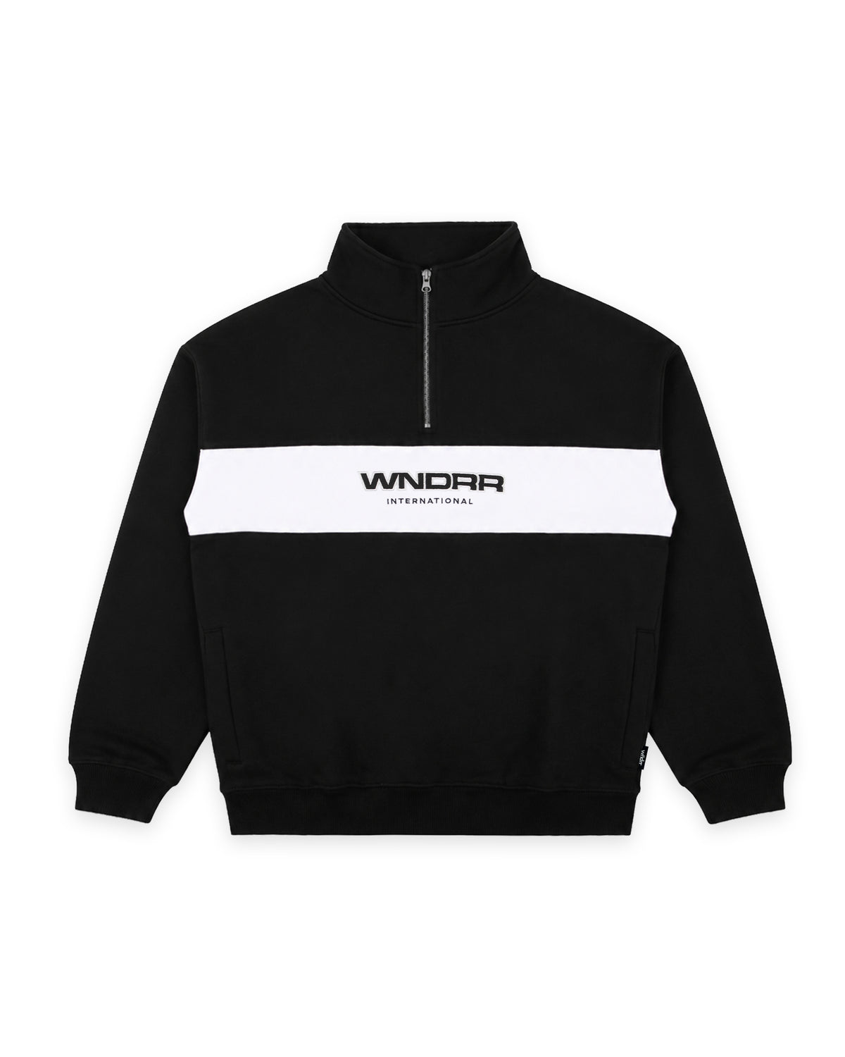 AMBASSADOR 1/4 ZIP SWEAT - BLACK