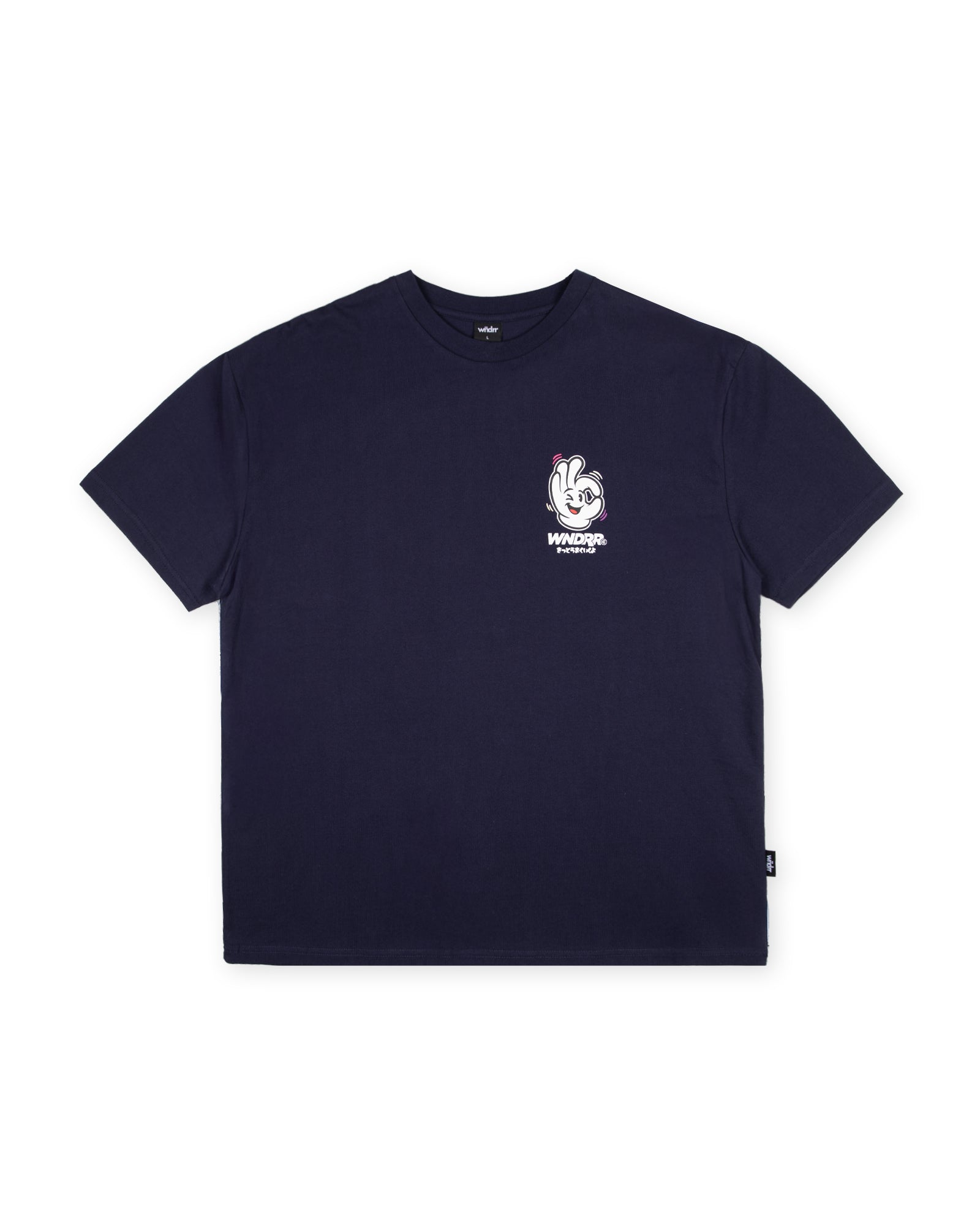 I'M SURE BOX FIT TEE - NAVY