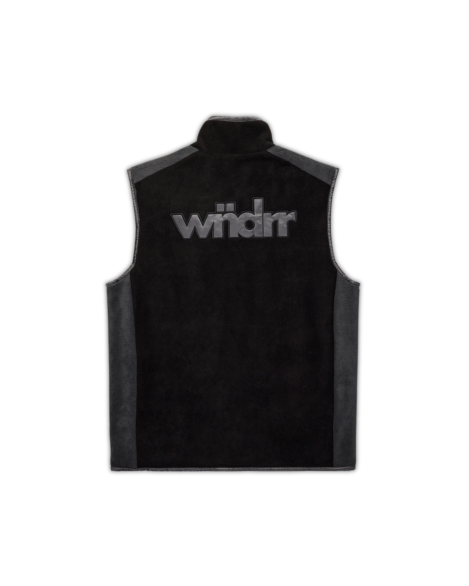 ACCENT POLAR FLEECE VEST - BLACK/GREY