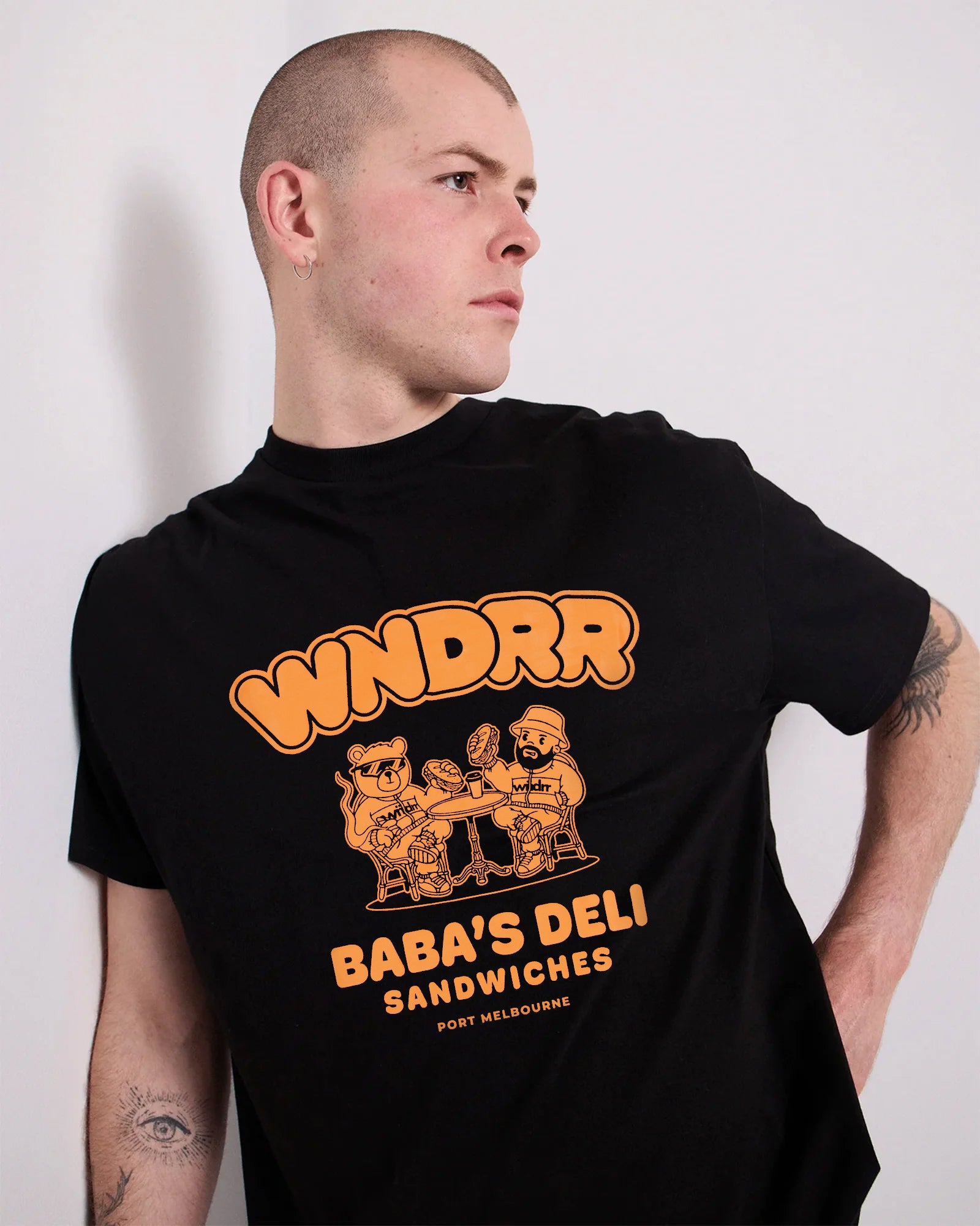 BABA'S DELI CLUB TEE - BLACK