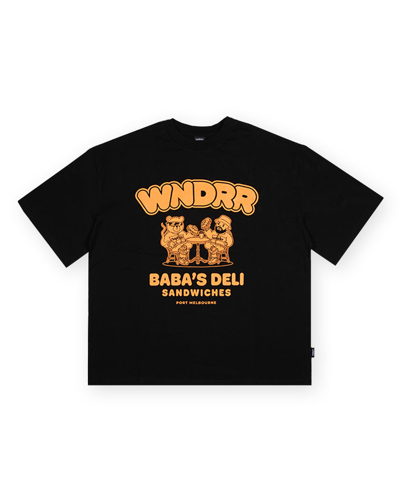 BABA'S DELI CLUB TEE - BLACK