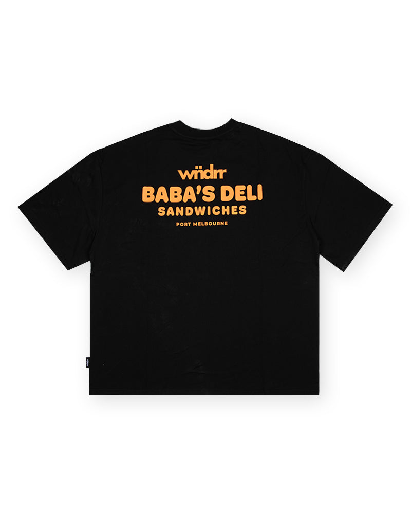 BABA'S DELI CLUB TEE - BLACK