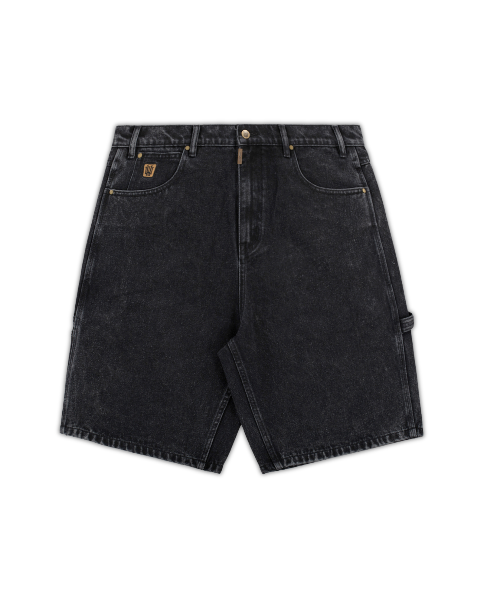 BOOSTER DENIM SHORT - WASHED BLACK