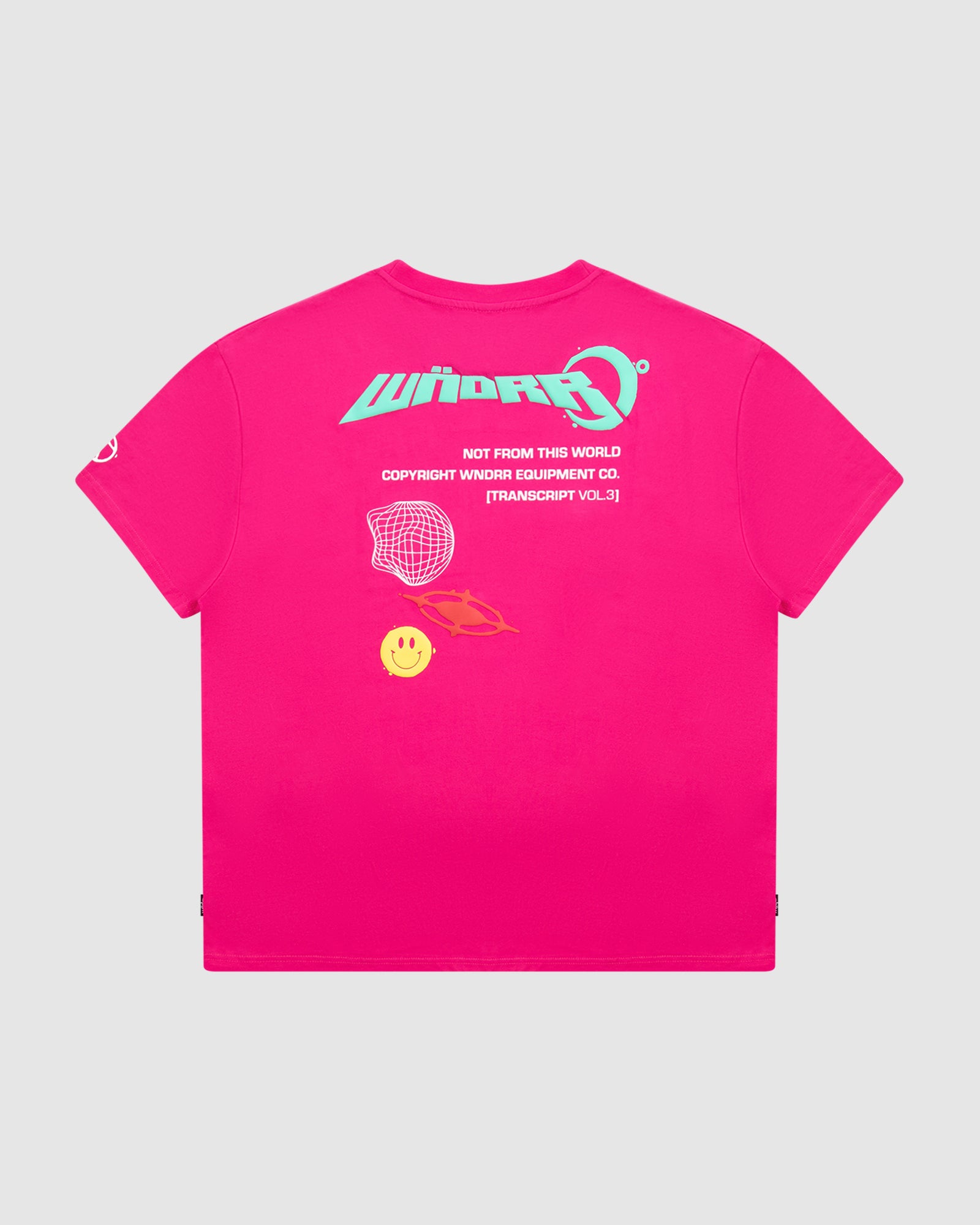 OUTTA WORLD BOX FIT TEE - MAGENTA