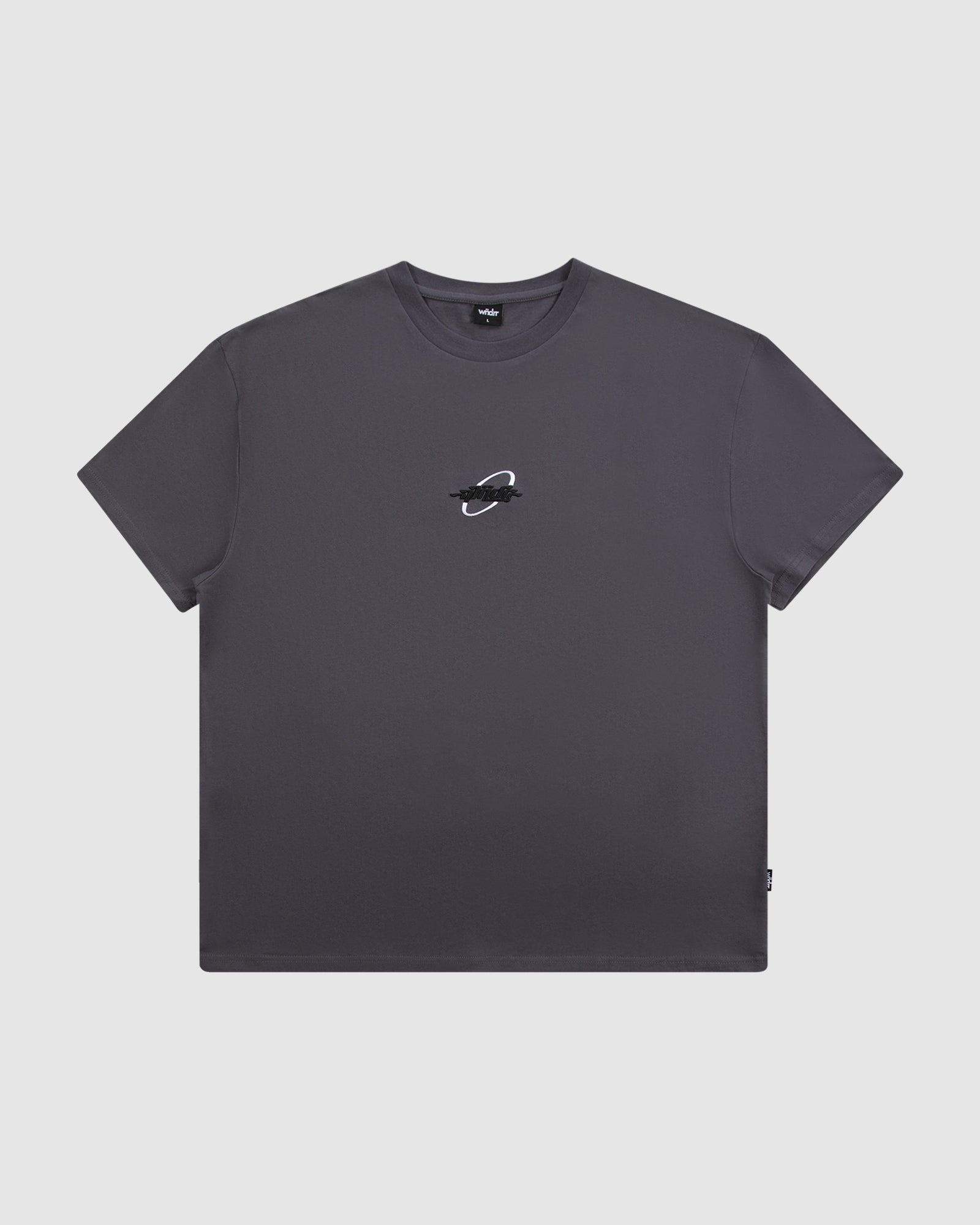SPACED OUT BOX FIT TEE - CHARCOAL