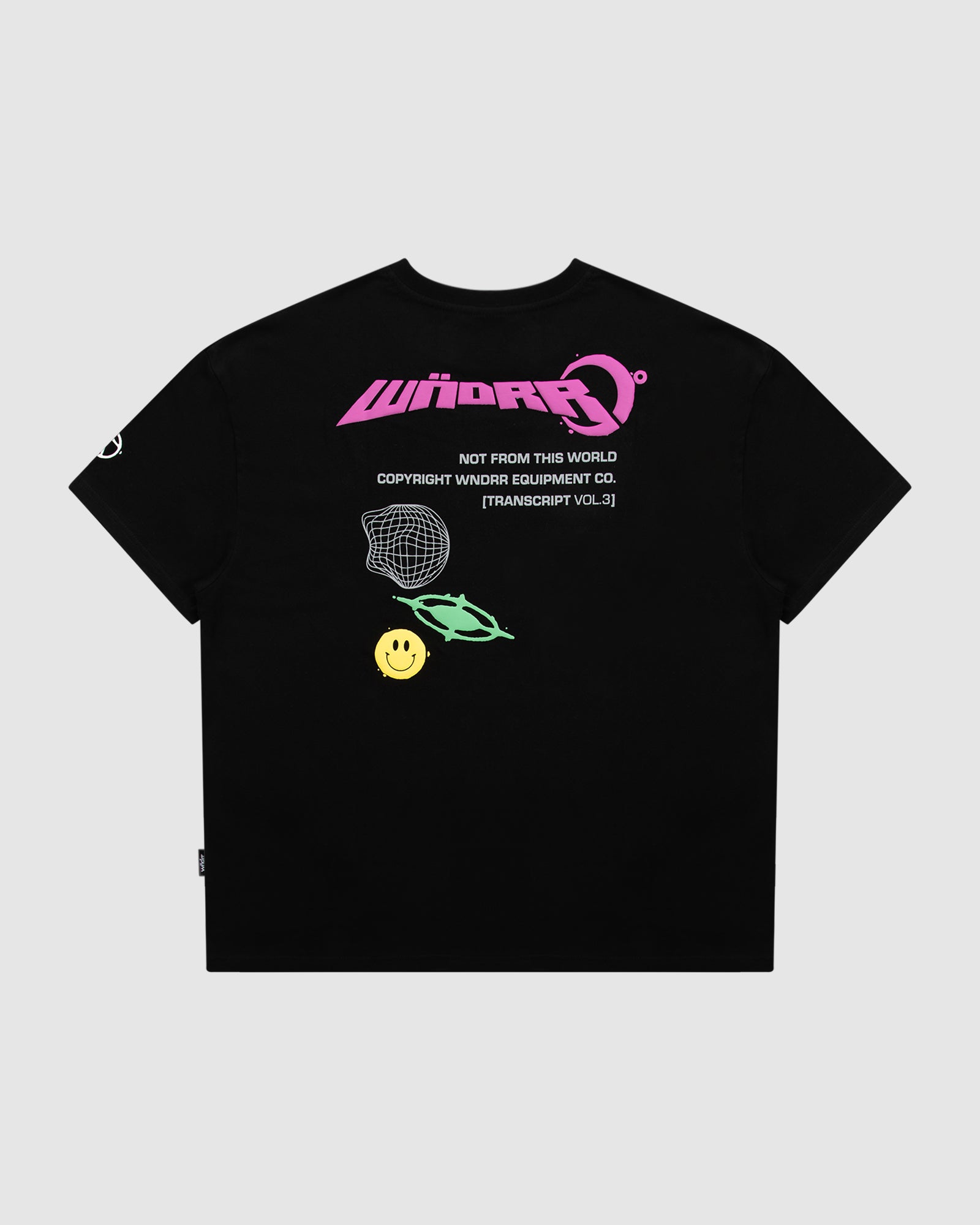 OUTTA WORLD BOX FIT TEE - BLACK