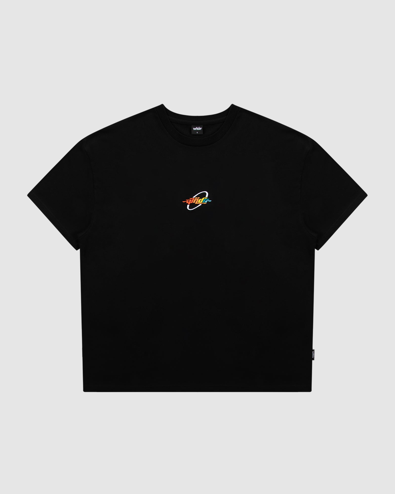 SPACED OUT BOX FIT TEE - BLACK