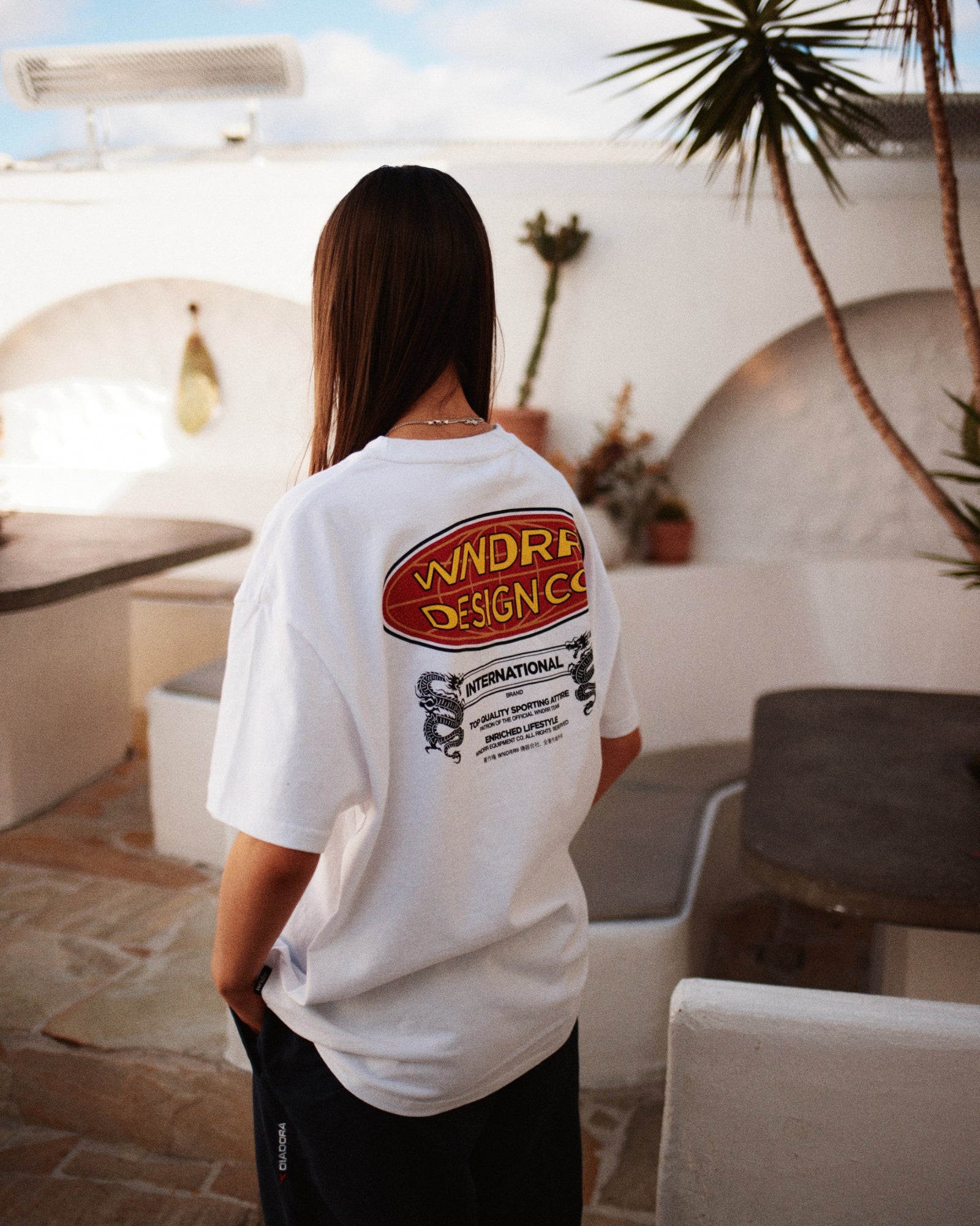 INTERNATIONAL BOX FIT TEE - WHITE