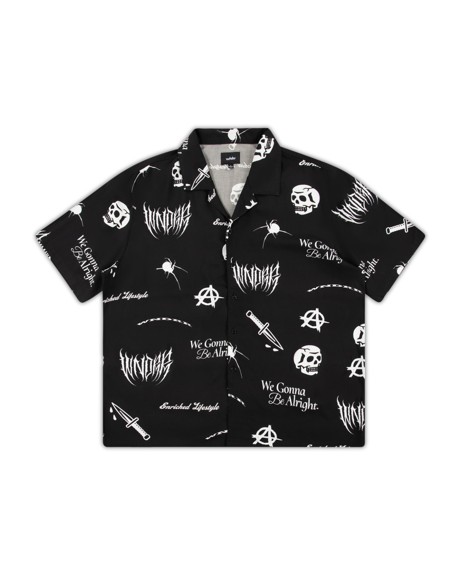DESPAIR S/S PRINT SHIRT - BLACK