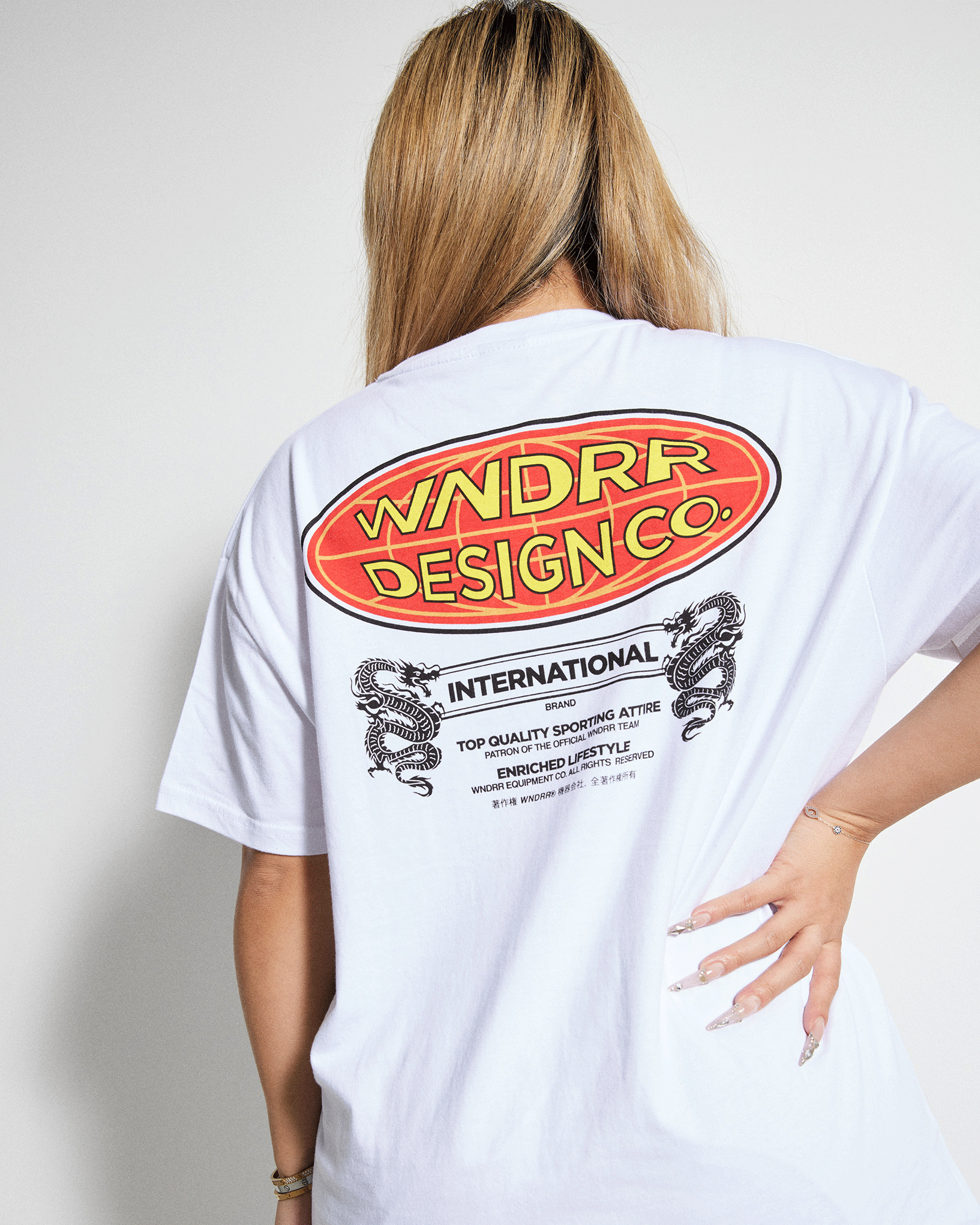 INTERNATIONAL BOX FIT TEE - WHITE