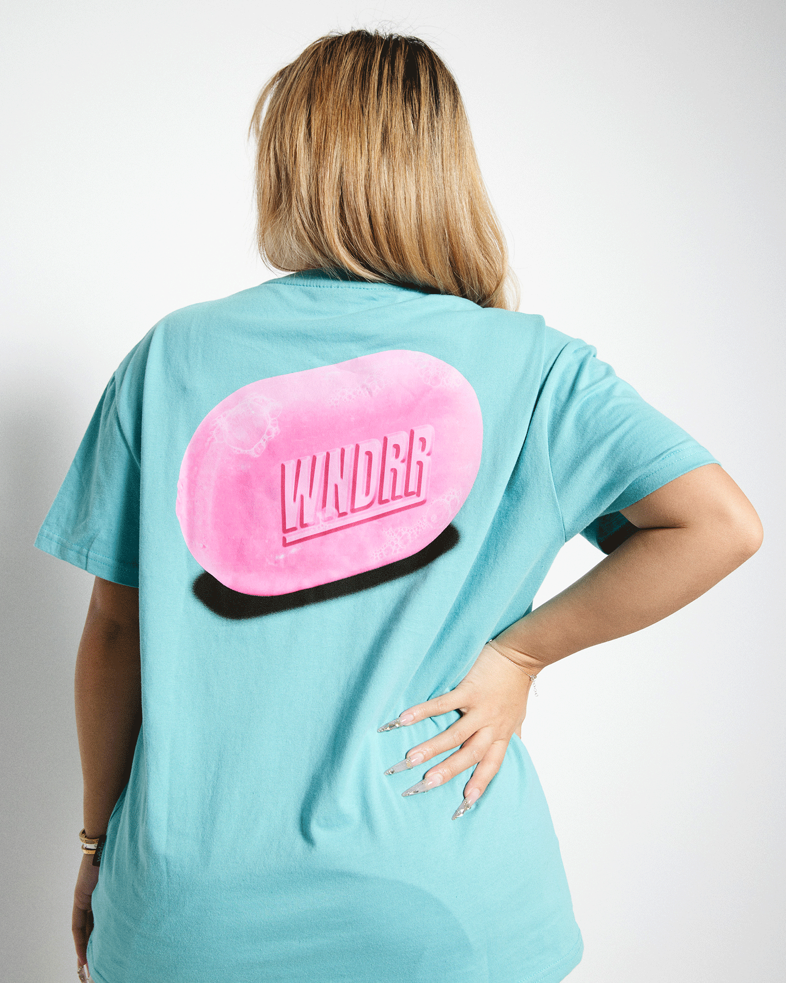 CLEANSE BOX FIT TEE - TEAL