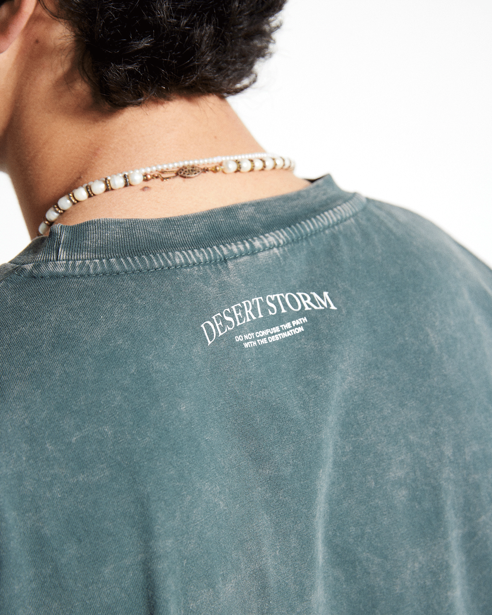 DESERT STORM VINTAGE FIT TEE - WASHED GREY