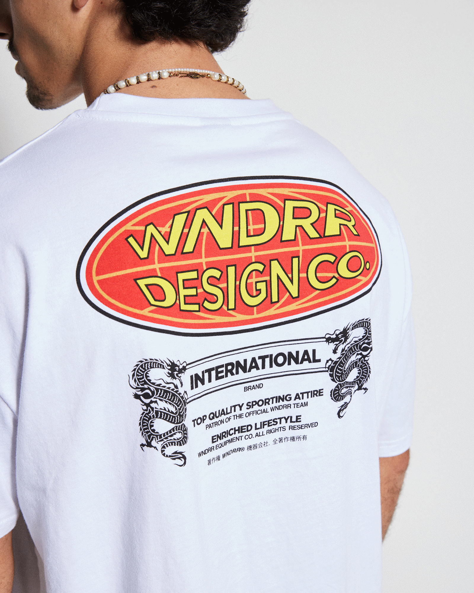 INTERNATIONAL BOX FIT TEE - WHITE