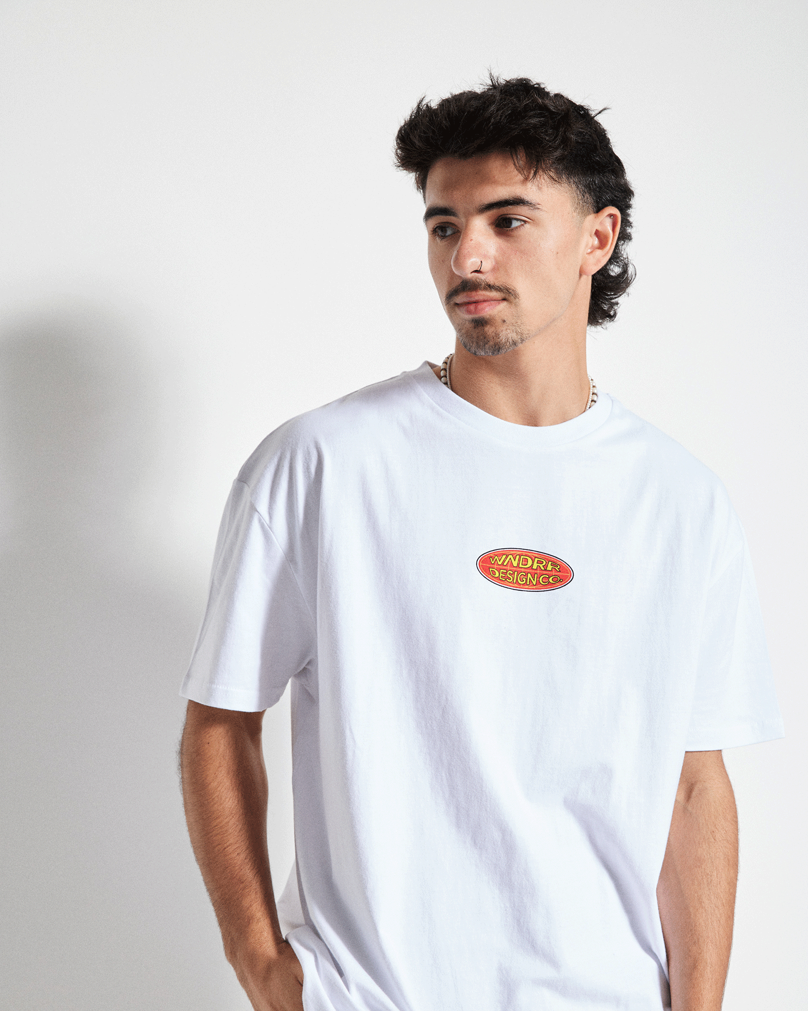 INTERNATIONAL BOX FIT TEE - WHITE