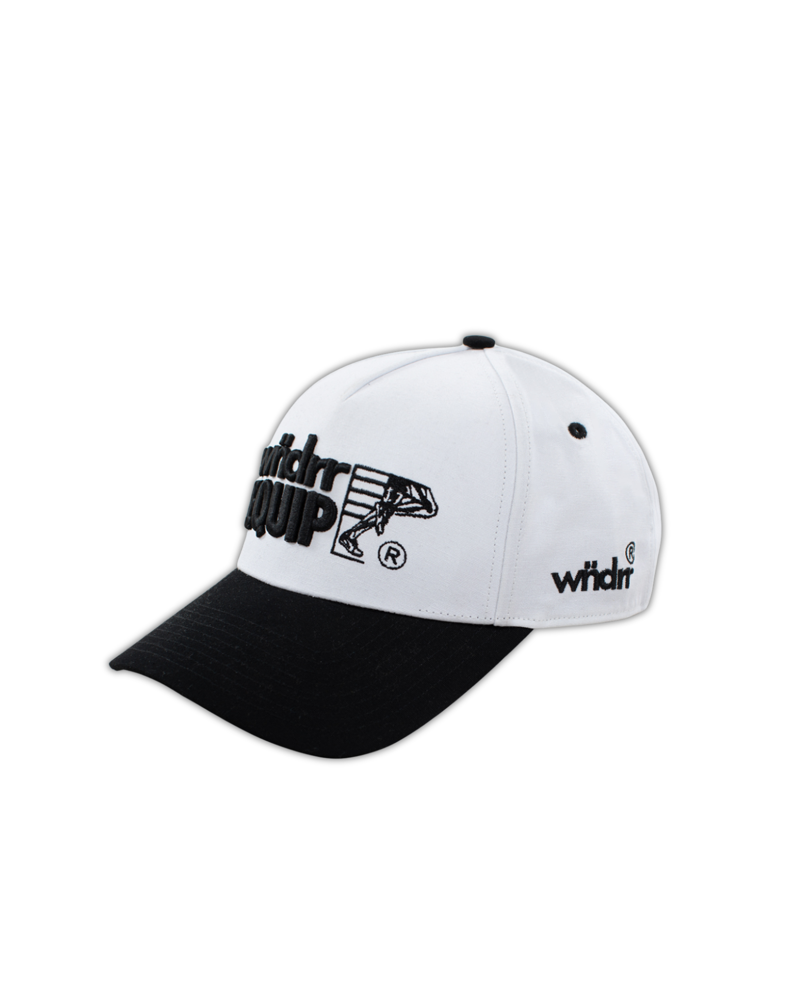 EQUIP HIGH RISE CAP - WHITE/BLACK