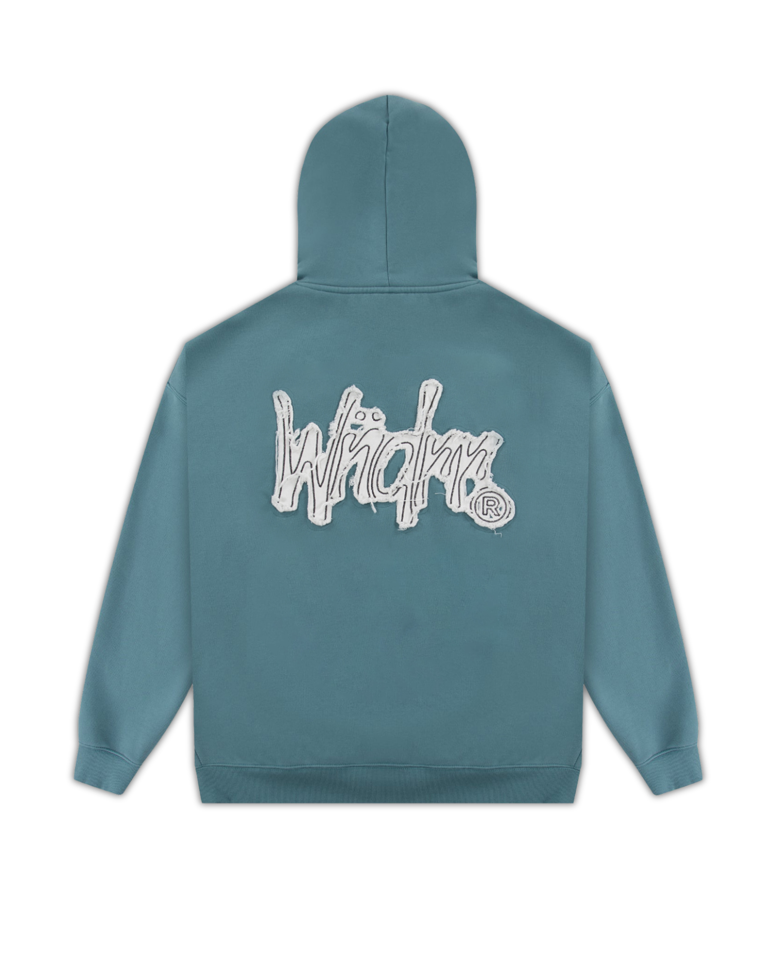 FRAYED HOOD SWEAT - DUSK BLUE