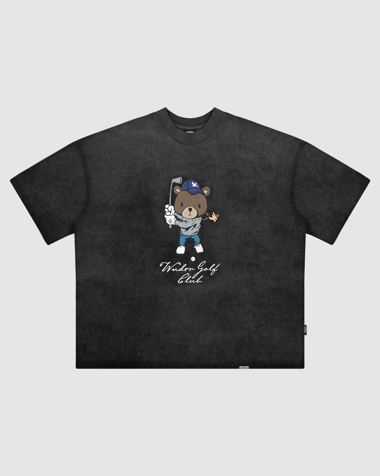 GOLF CLUB HEAVY WEIGHT TEE - WASHED BLACK