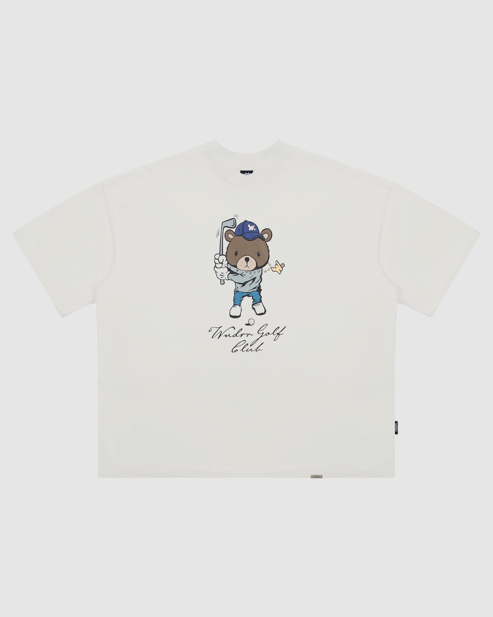 GOLF CLUB HEAVY WEIGHT TEE - WASHED WHITE