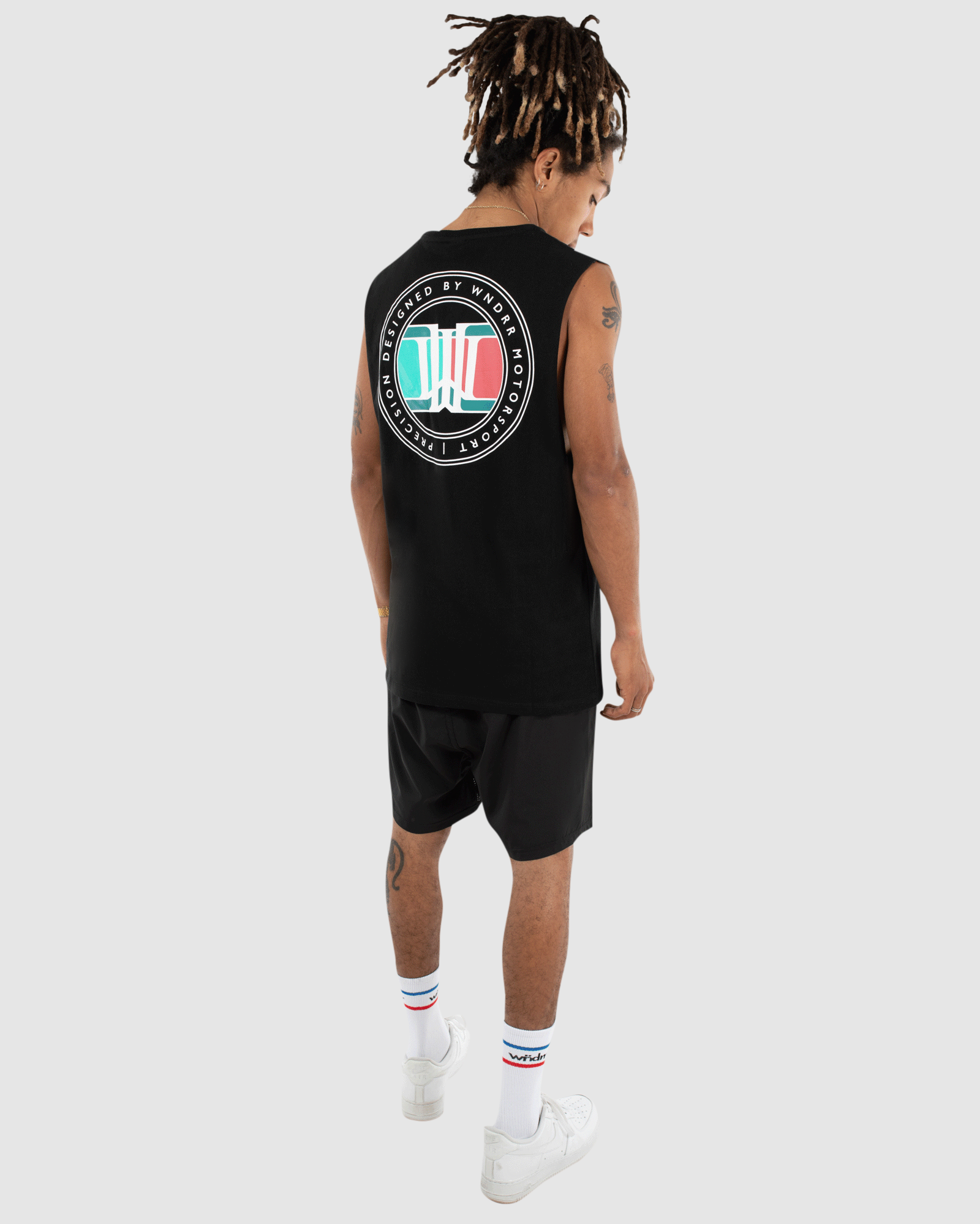 GRAN SPORT MUSCLE TOP - BLACK