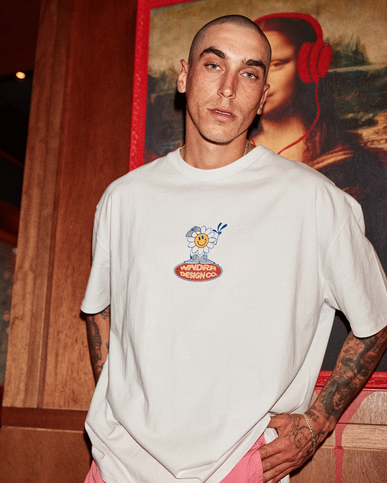 FLOWER BOY BOX FIT TEE - WHITE